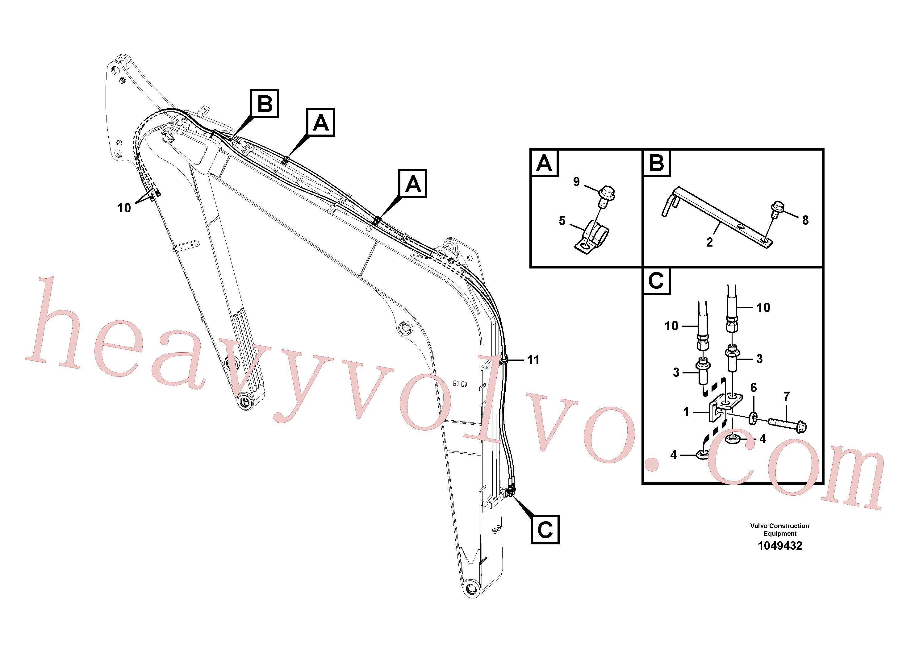 Volvo VOE14555444 Bracket aftermarket part for sale