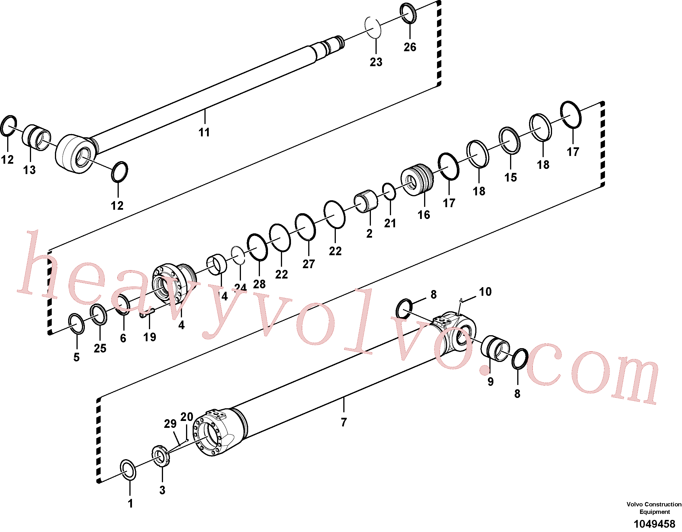 Volvo excavator part VOE14512448 Bushing for sale