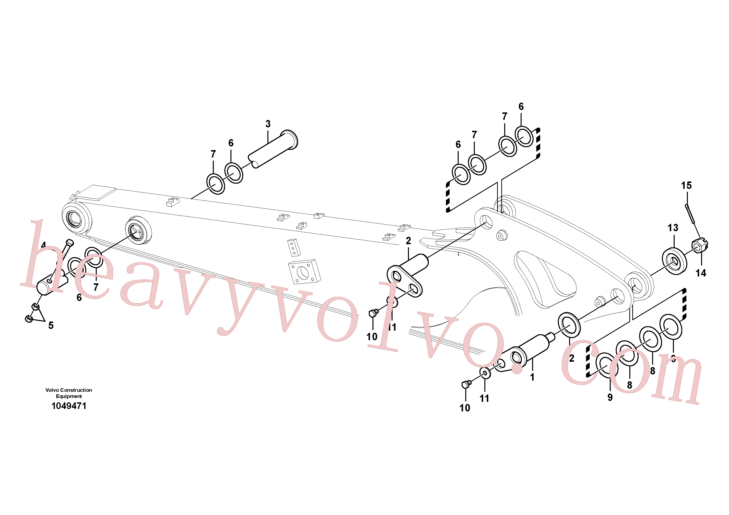 Wholesale VOE14556290 Pin for Volvo Excavator
