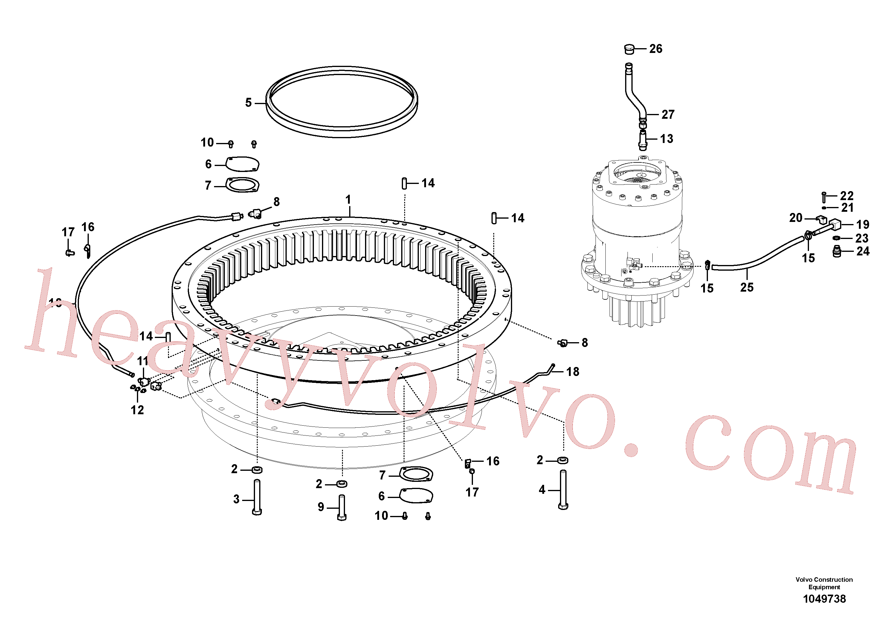 SA9011-22423 Hexagon screw for Volvo Excavator Parts