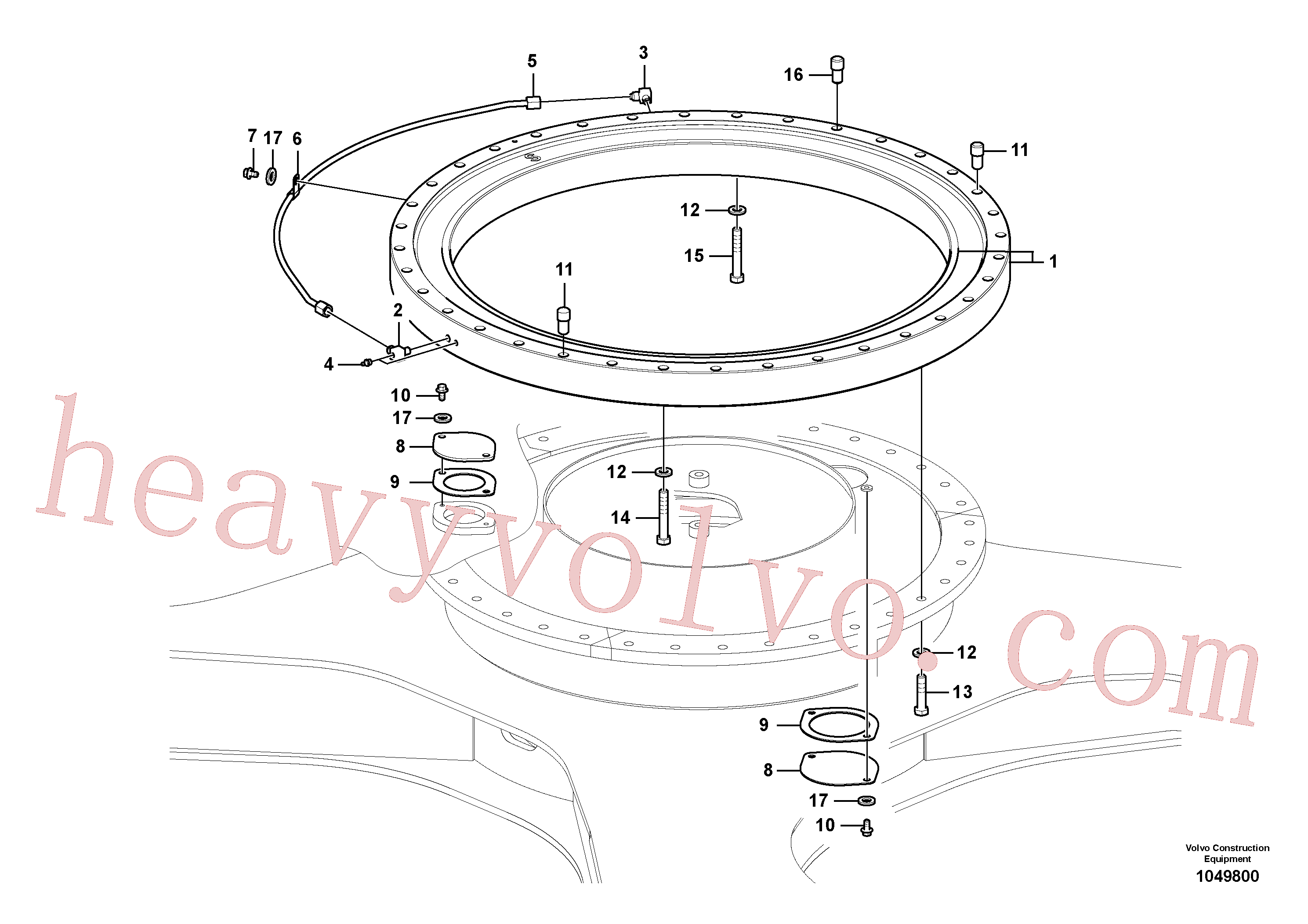 Volvo excavator part VOE14647524 Swing gear for sale