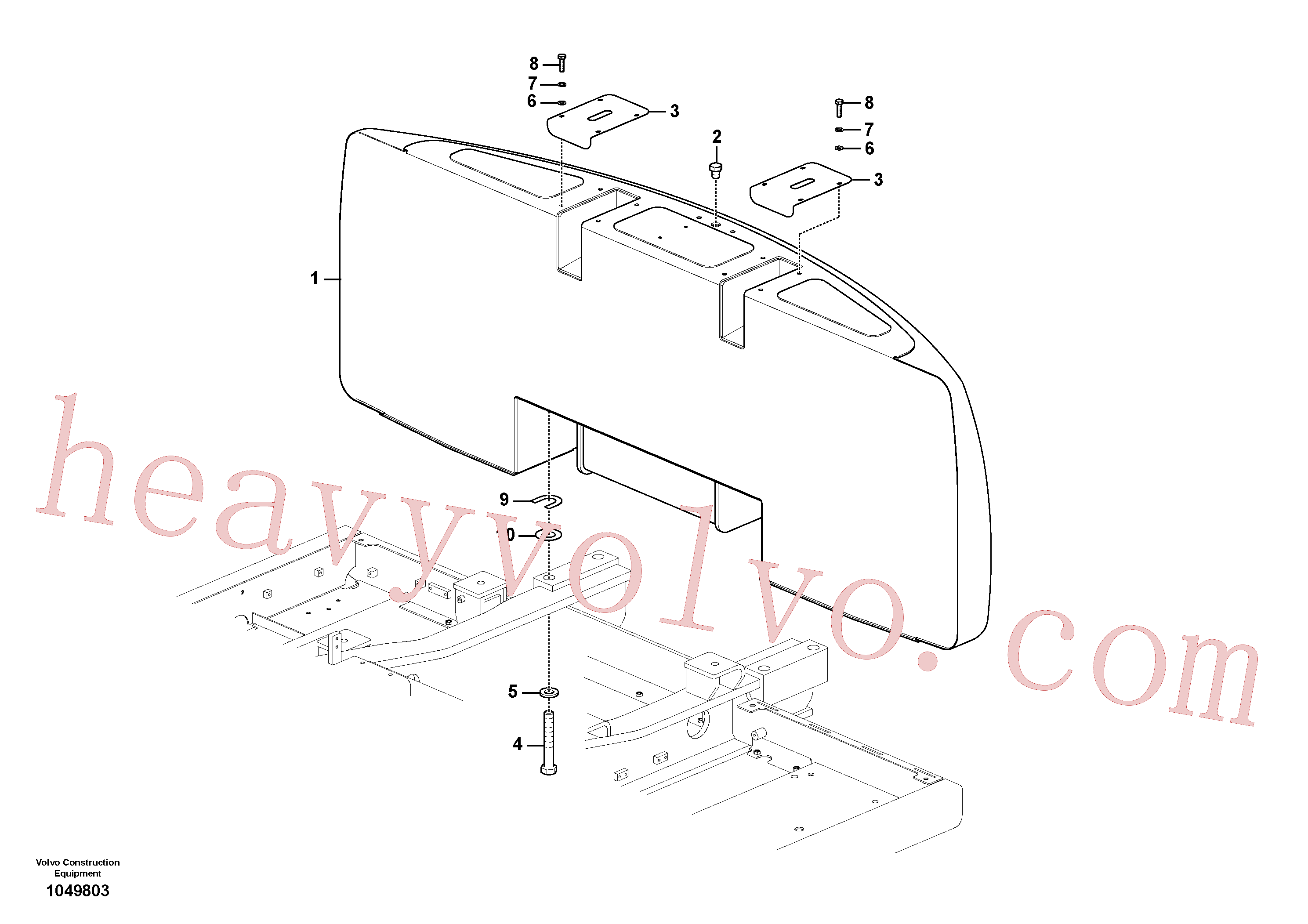 VOE60110019 Hexagon screw for Volvo Excavator spare
