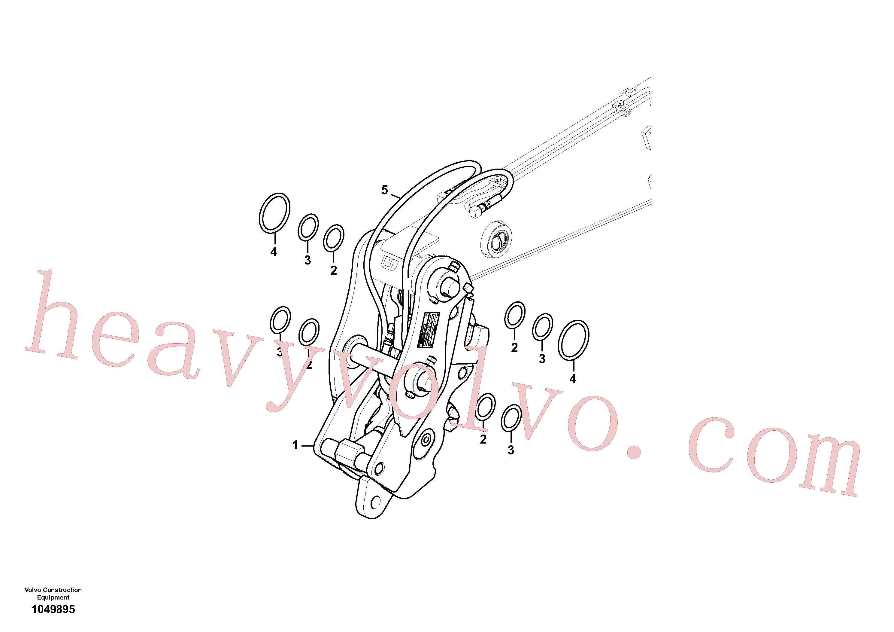 SA1171-30590 Shim for Volvo Excavator Parts