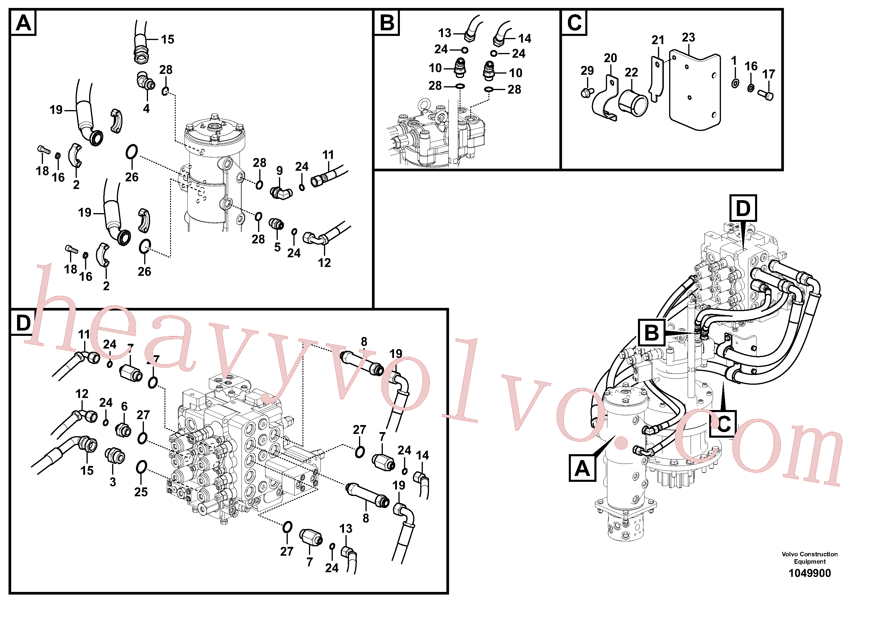 Volvo SA9402-04613 Hose assembly aftermarket part for sale
