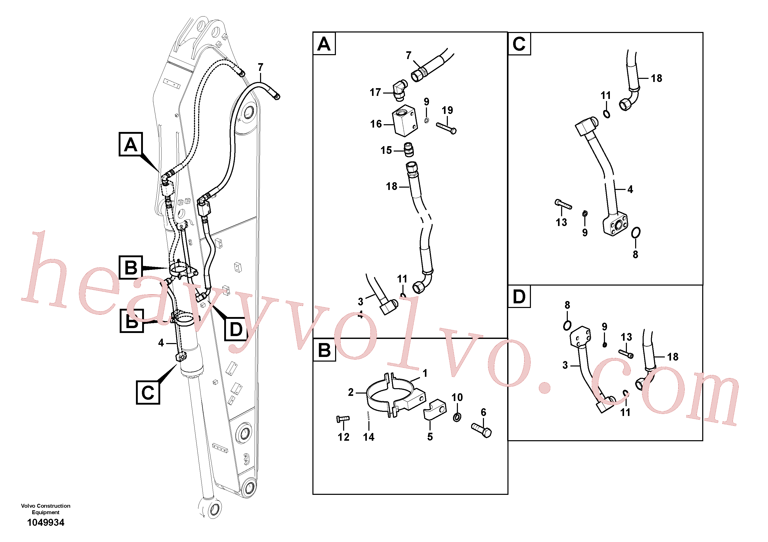 Volvo Assembly VOE936354 Hose assembly for sale