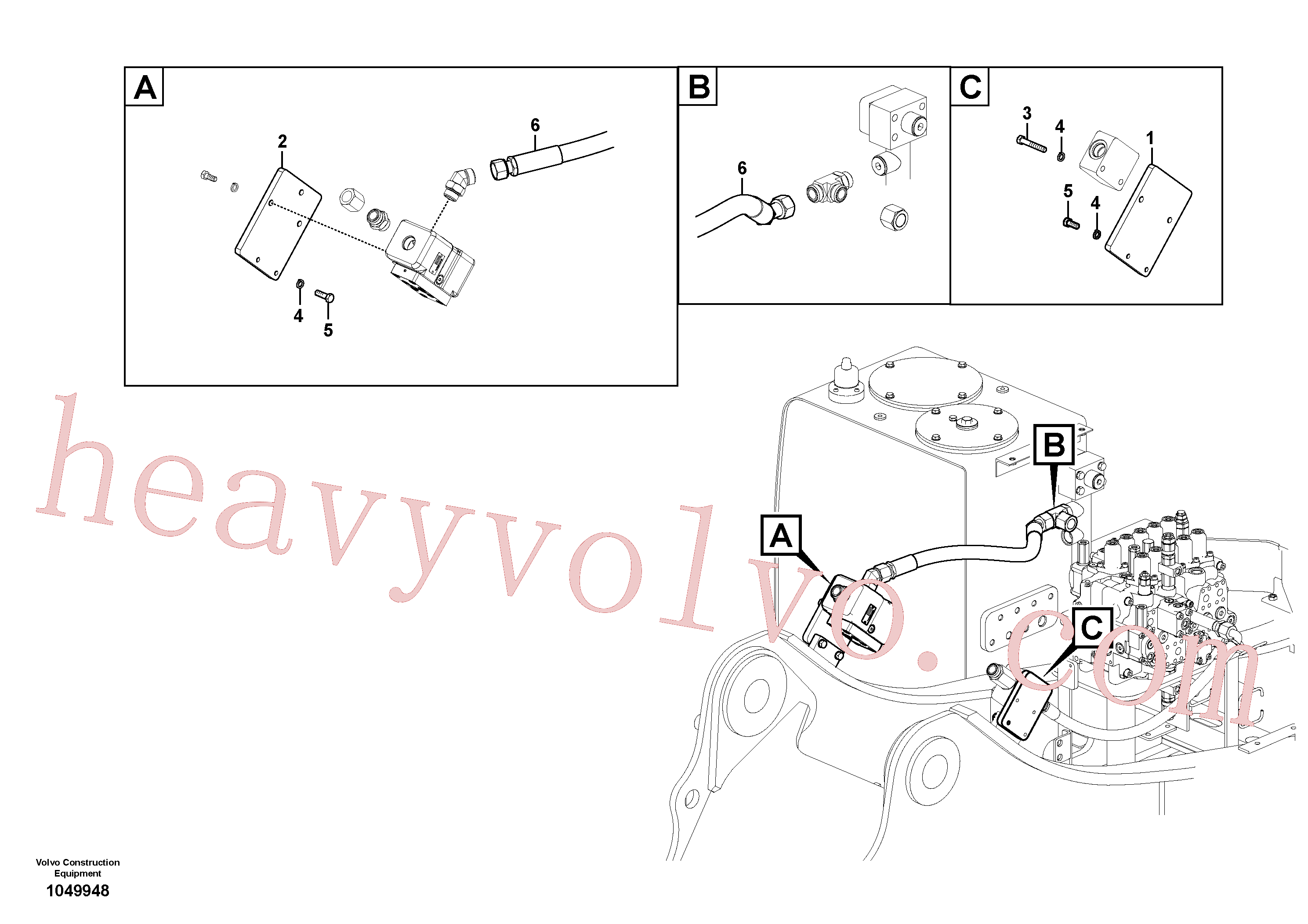 VOE14511486 Bracket for Volvo Excavator spare