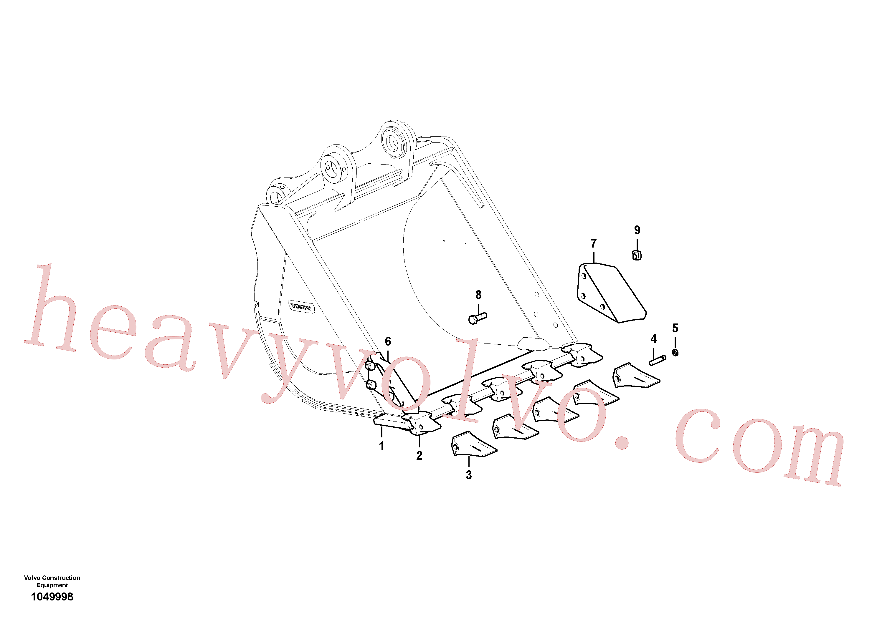 Wholesale SA9011-22416 Hexagon screw for Volvo Excavator