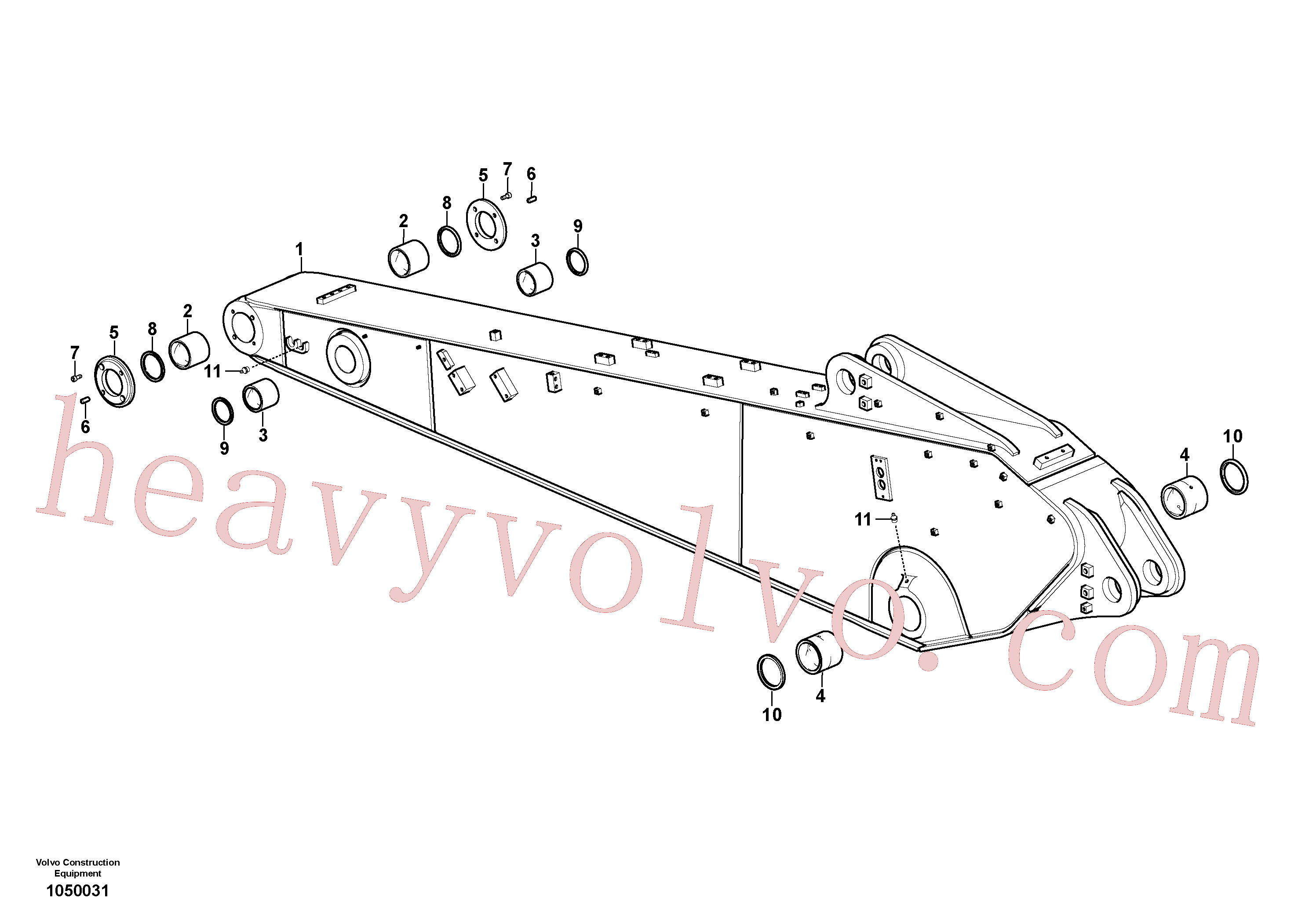 China Made VOE14697199 Dipper arm parts for Volvo Excavator