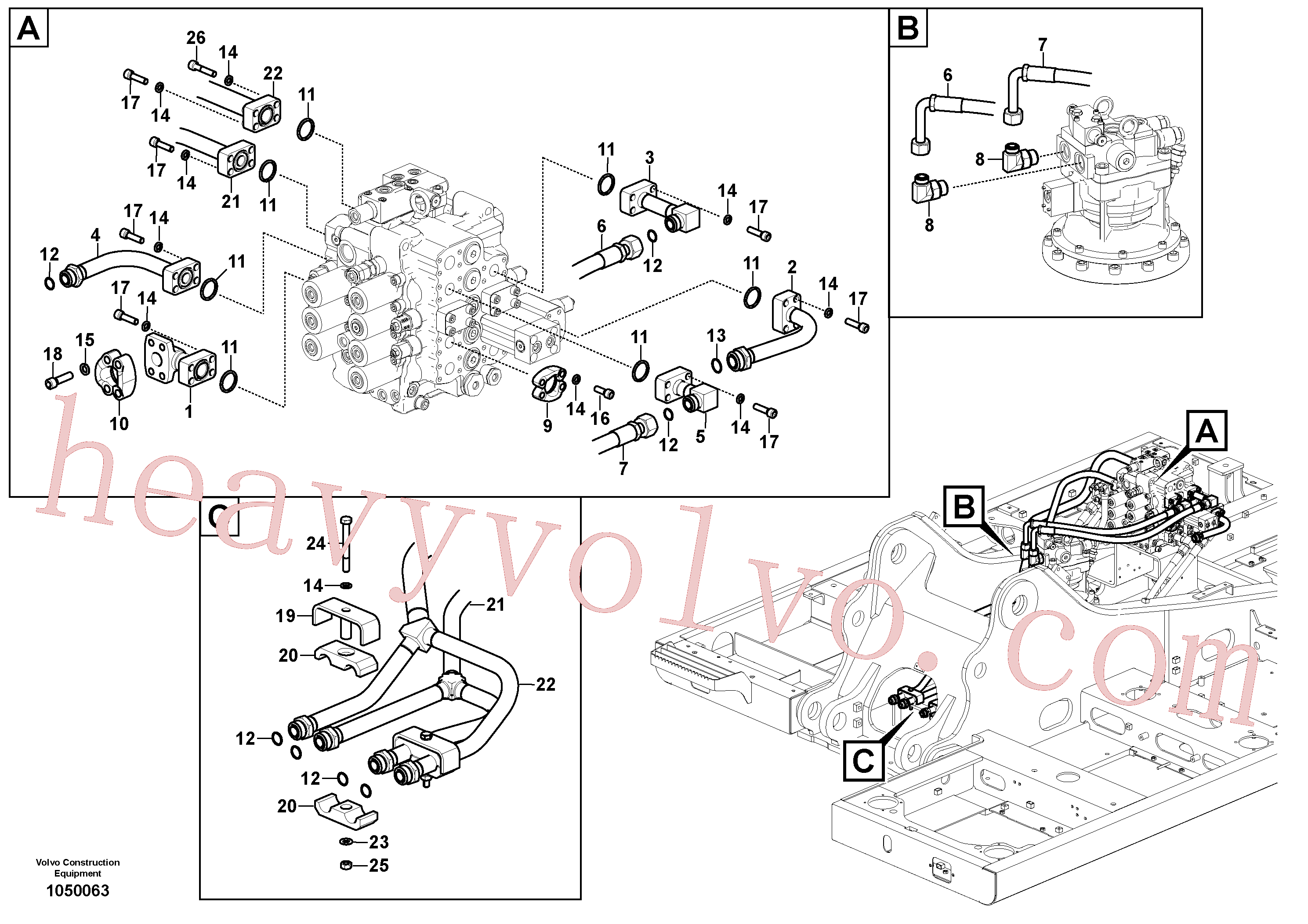 Volvo VOE14674392 Pipe aftermarket part for sale