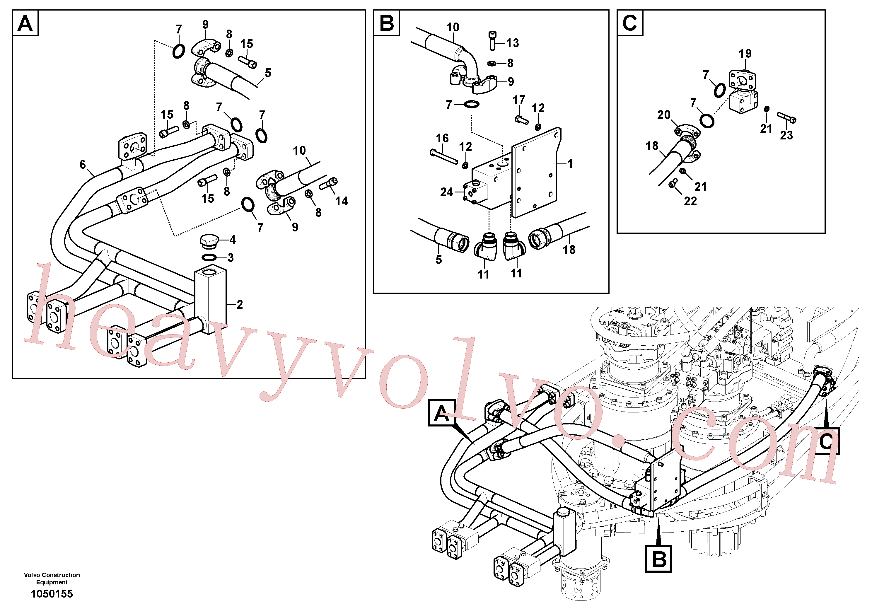 Wholesale VOE938149 Elbow nipple for Volvo Excavator