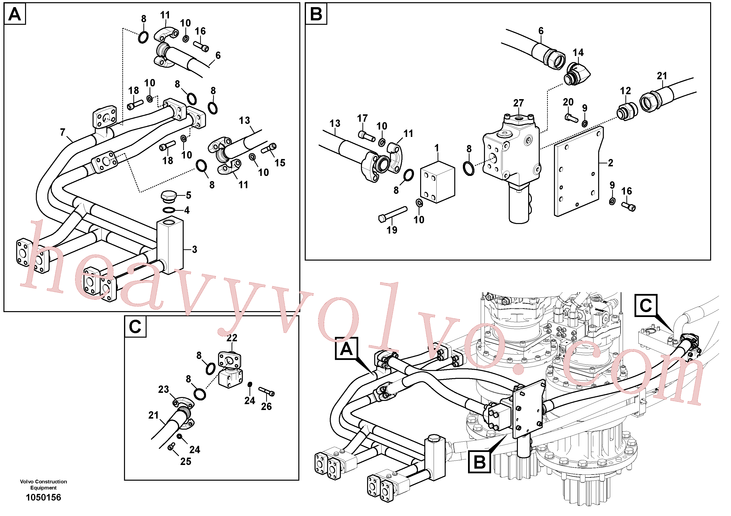 Wholesale VOE938149 Elbow nipple for Volvo Excavator