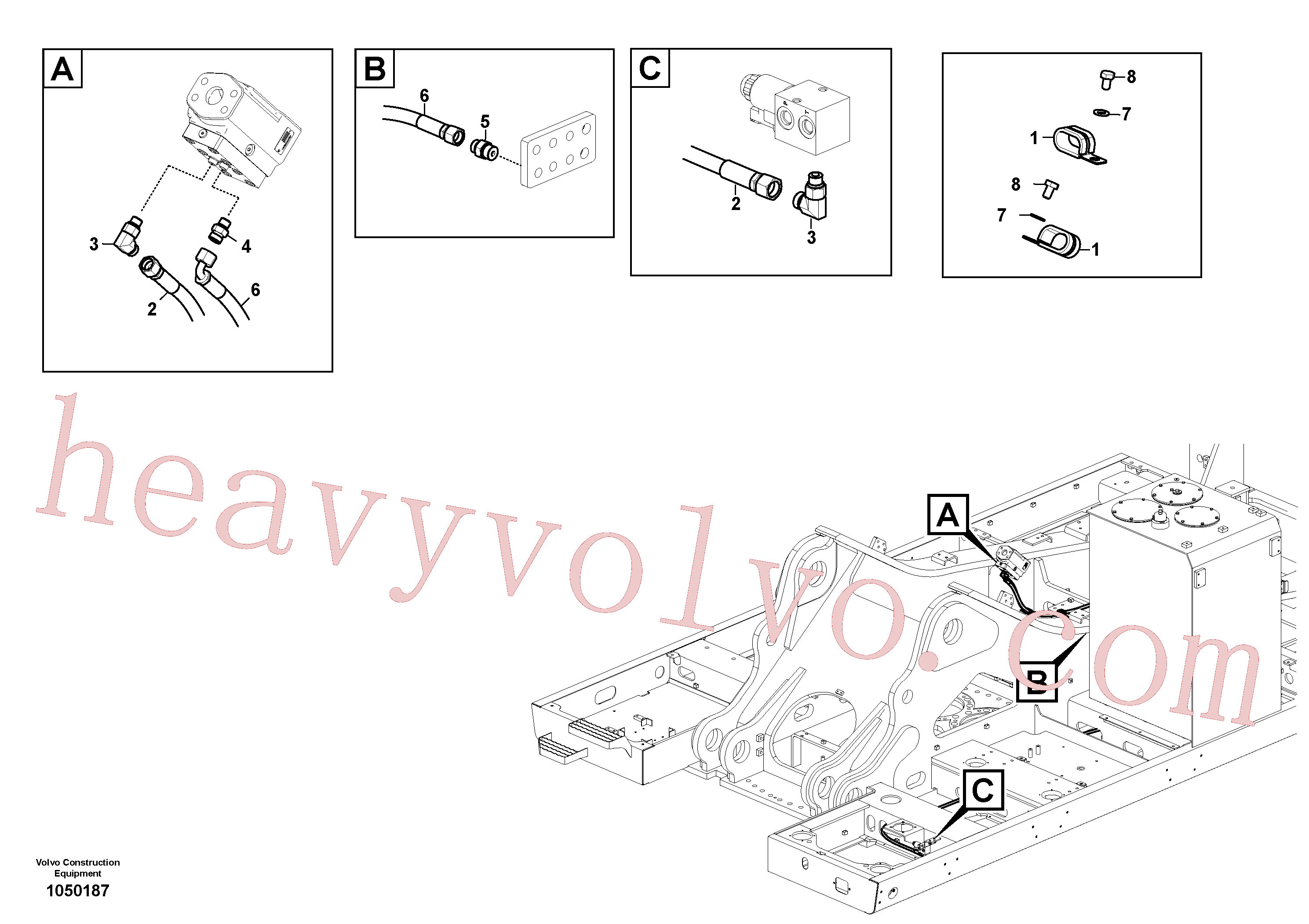 Volvo Assembly VOE937185 Hose assembly for sale