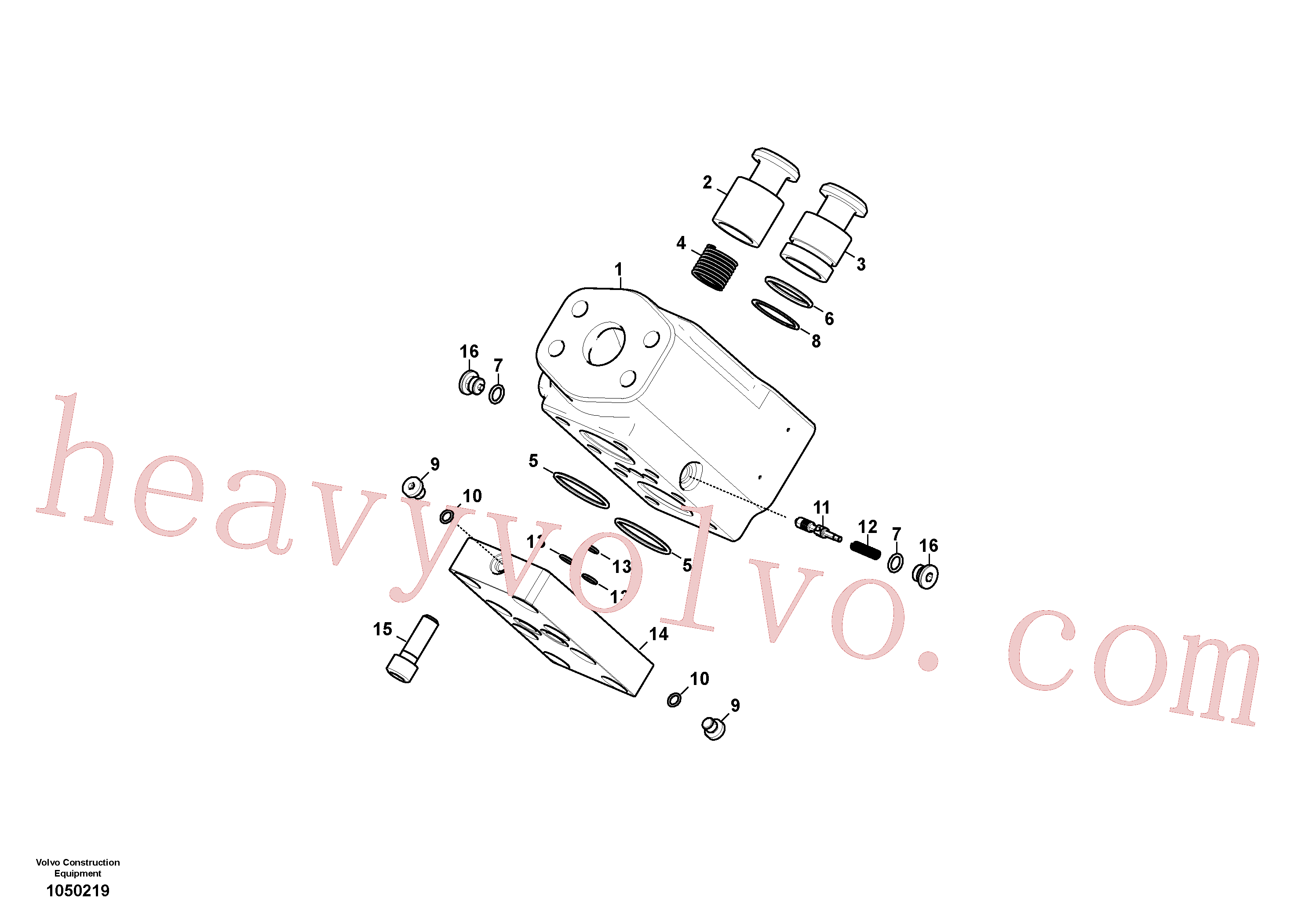 Volvo excavator part VOE14592748 Valve block for sale