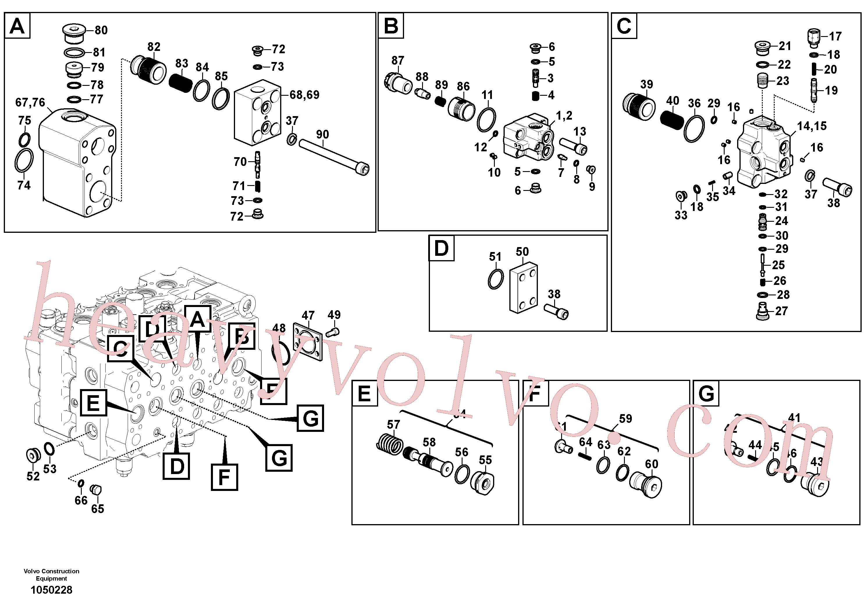 China Made VOE14630927 Valve parts for Volvo Excavator
