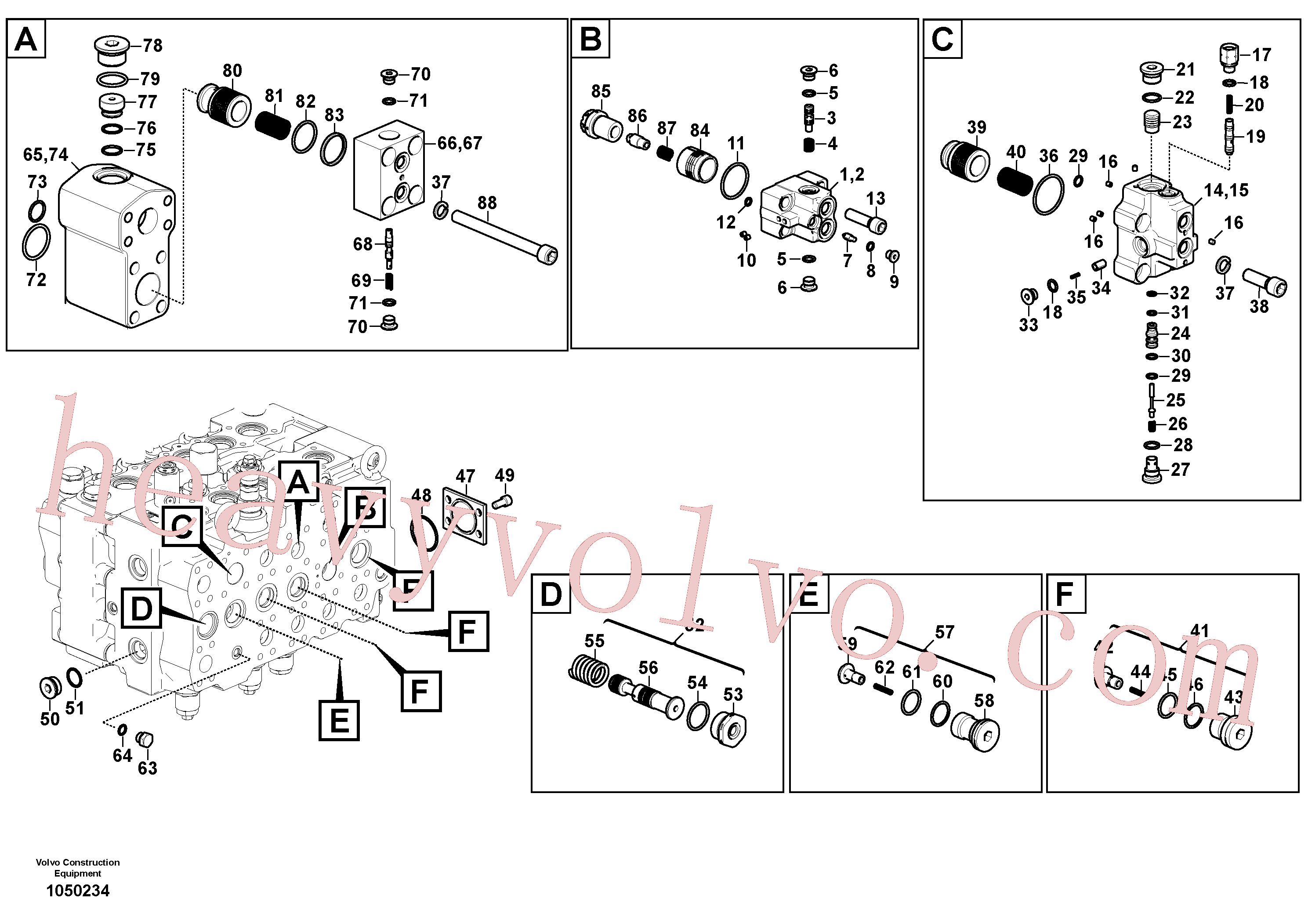 China Made VOE14630927 Valve parts for Volvo Excavator