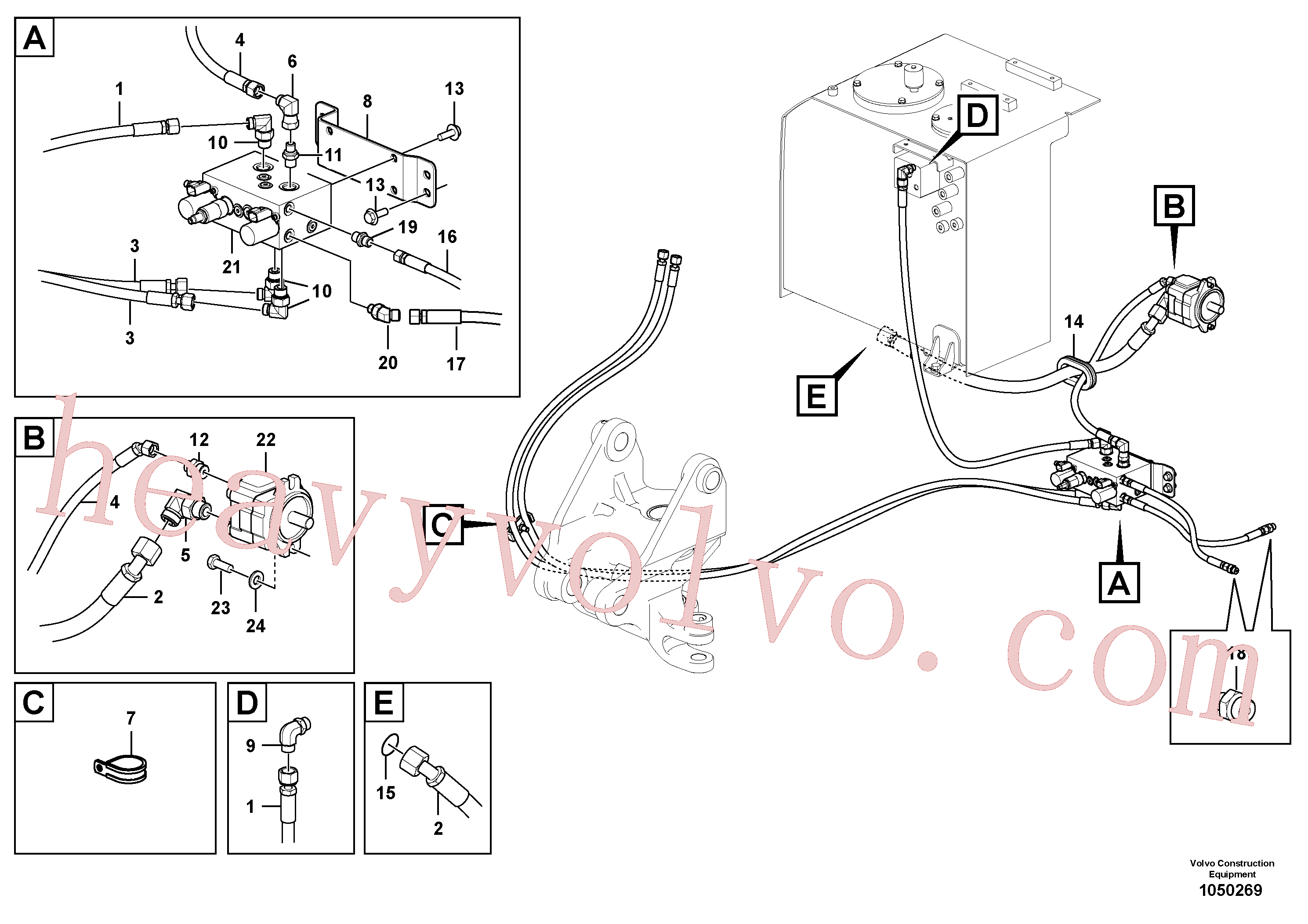 Volvo Assembly VOE14680565 Hose for sale