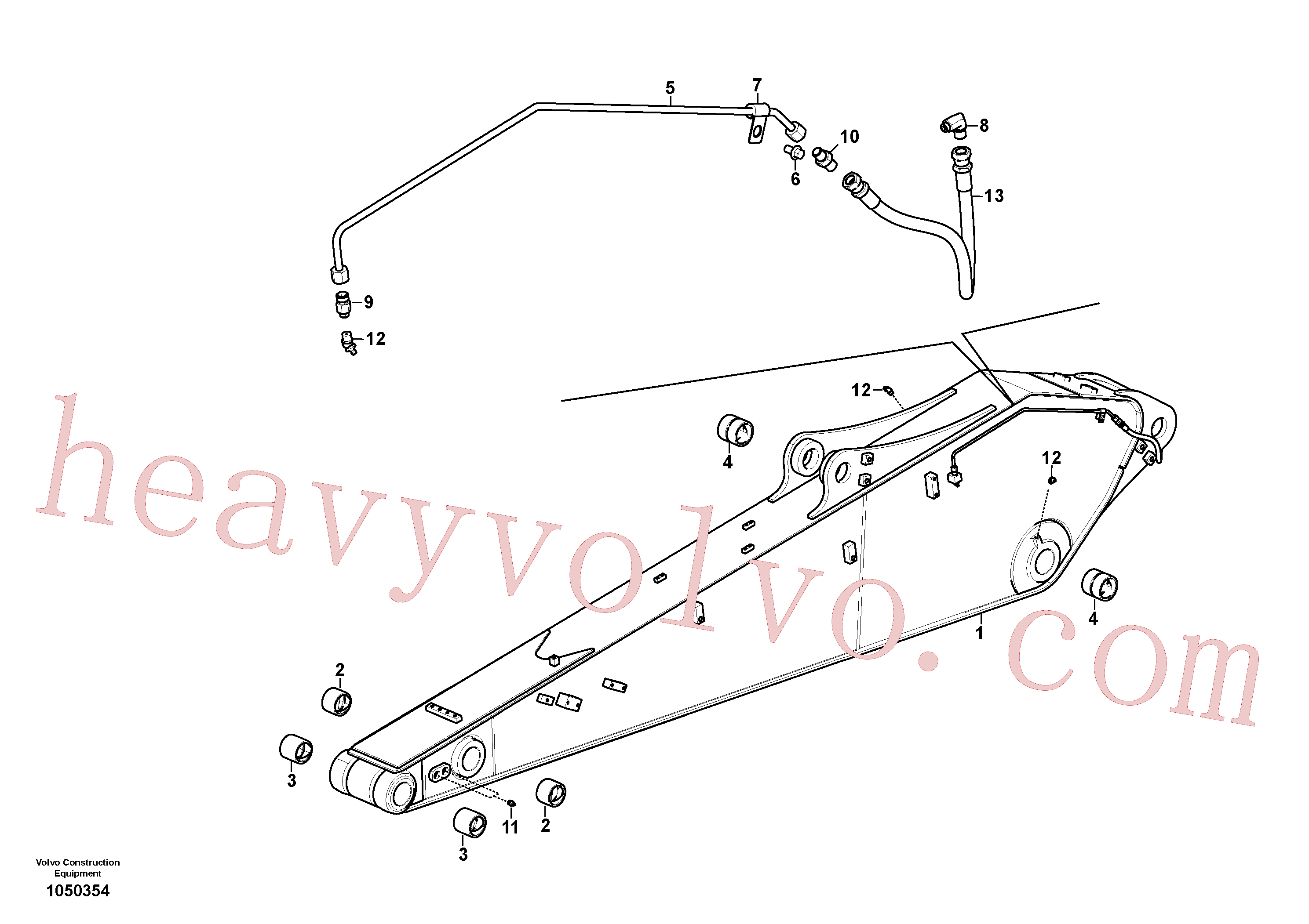VOE14707547 Dipper Arm for Volvo Excavator spare
