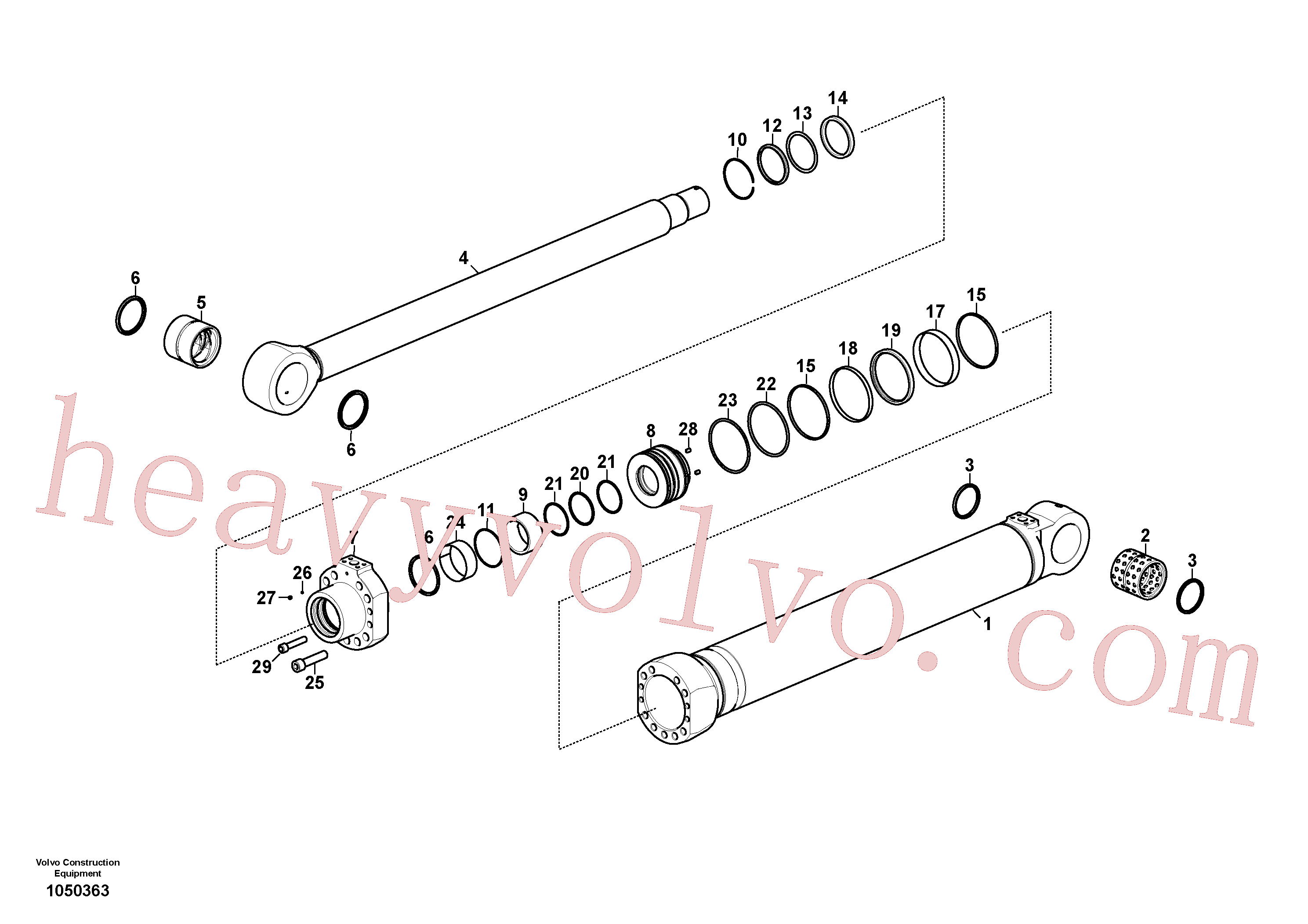 Wholesale VOE14717232 Boom cylinder for Volvo Excavator
