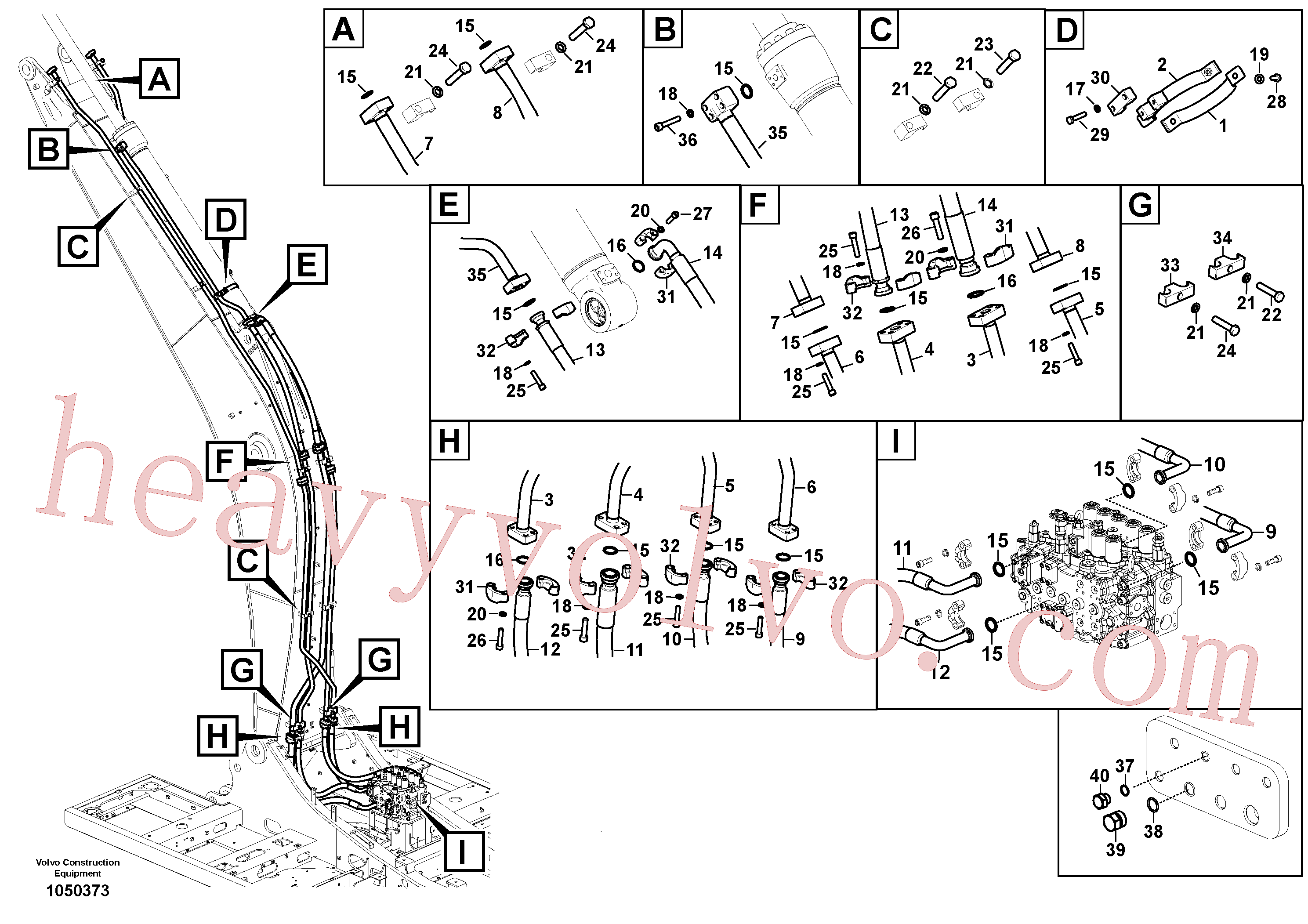 Wholesale VOE14711113 Hose for Volvo Excavator