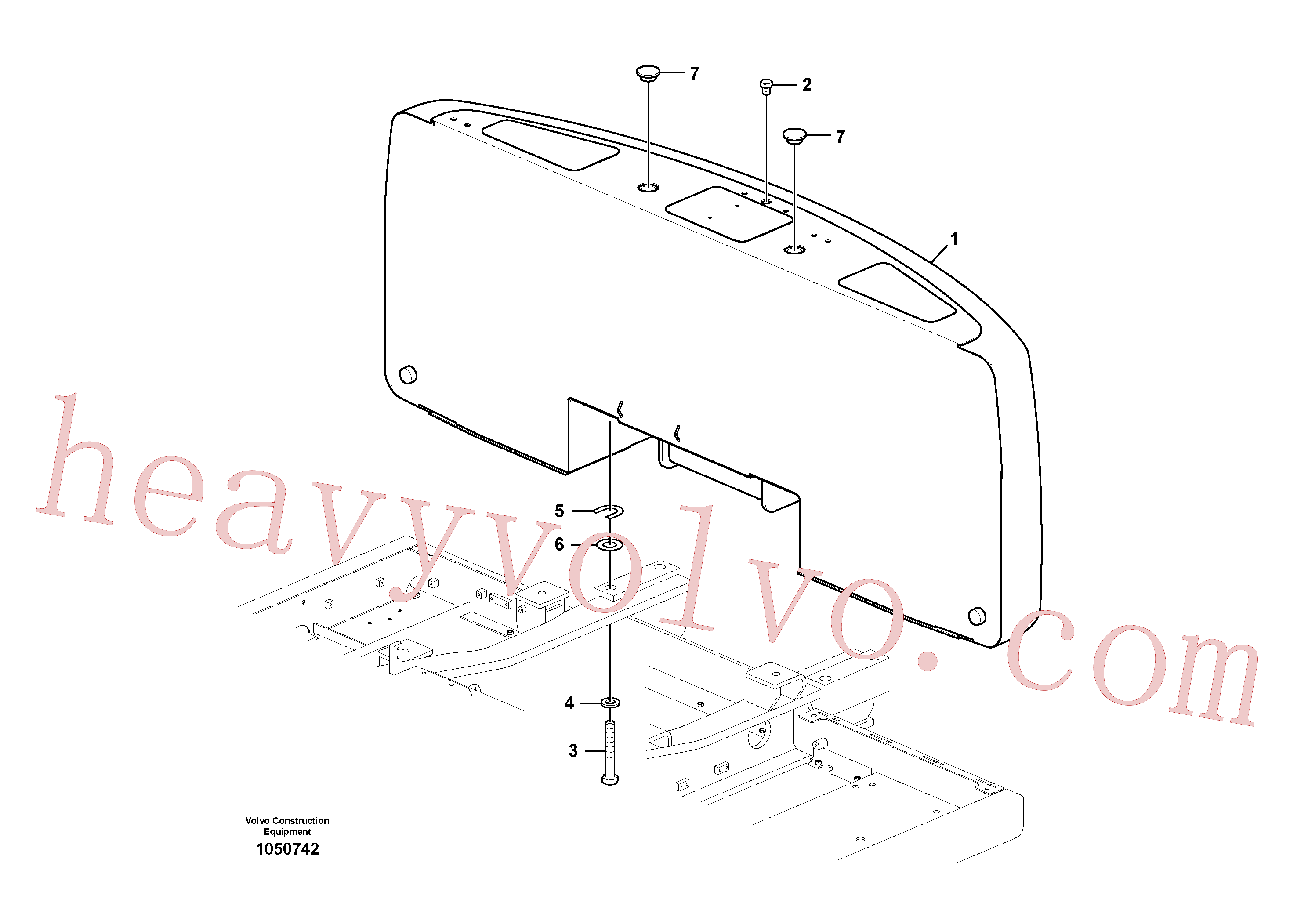 VOE60110019 Hexagon screw for Volvo Excavator spare