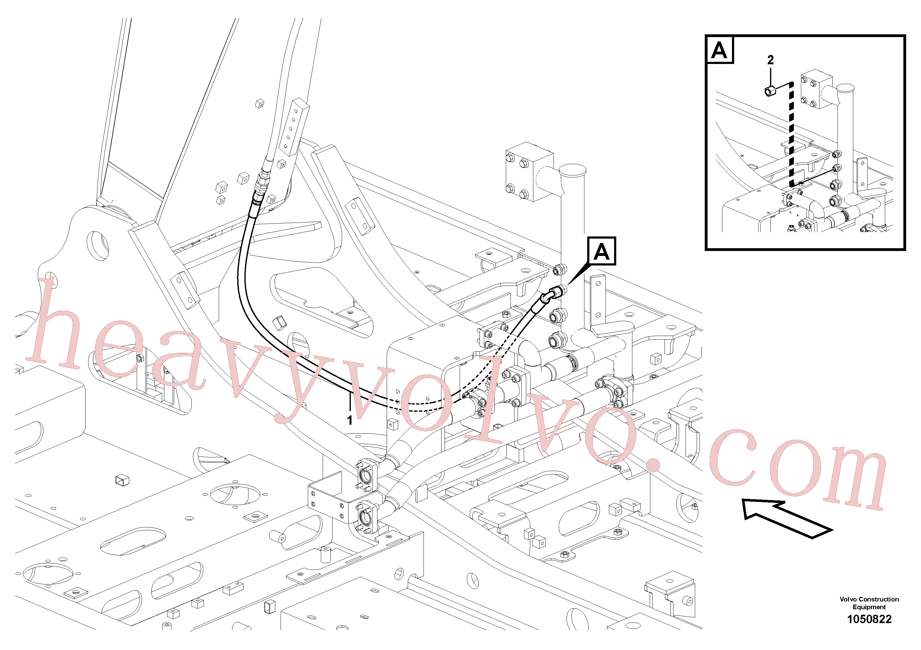 VOE936735 Hose assembly for Volvo Excavator spare