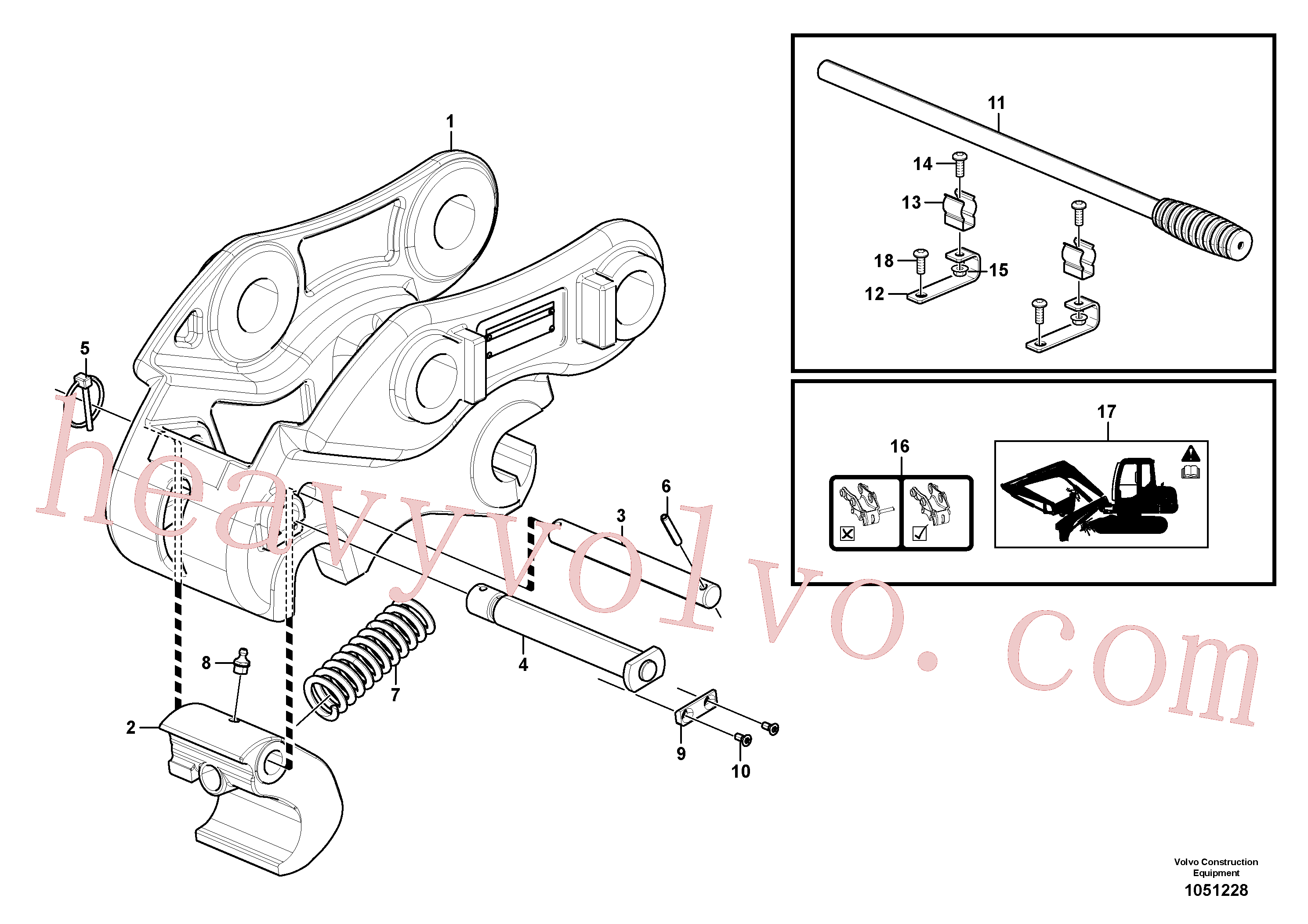 VOE15623585 Handle for Volvo Excavator Parts