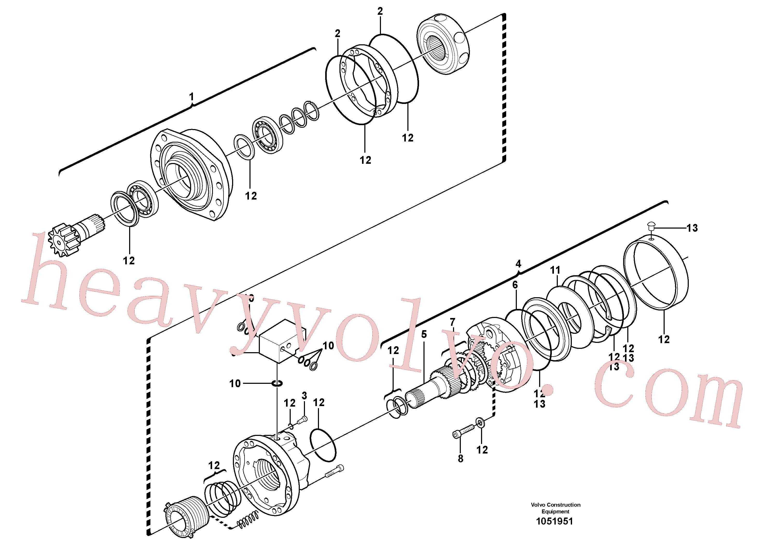 VOE11707833 Multi-disc brake for Volvo Excavator spare