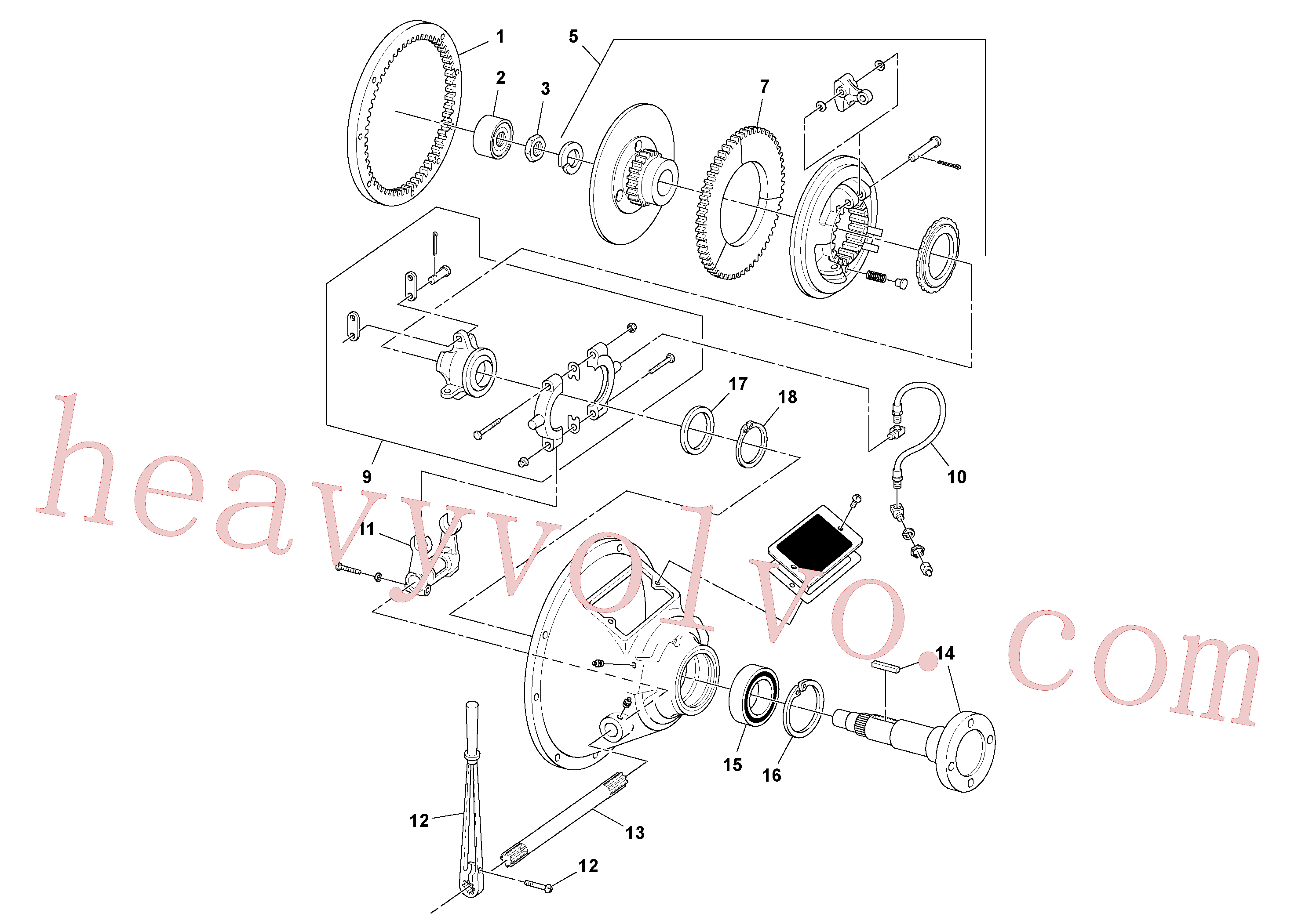 China Made RM13780994 Yoke parts for Volvo Excavator
