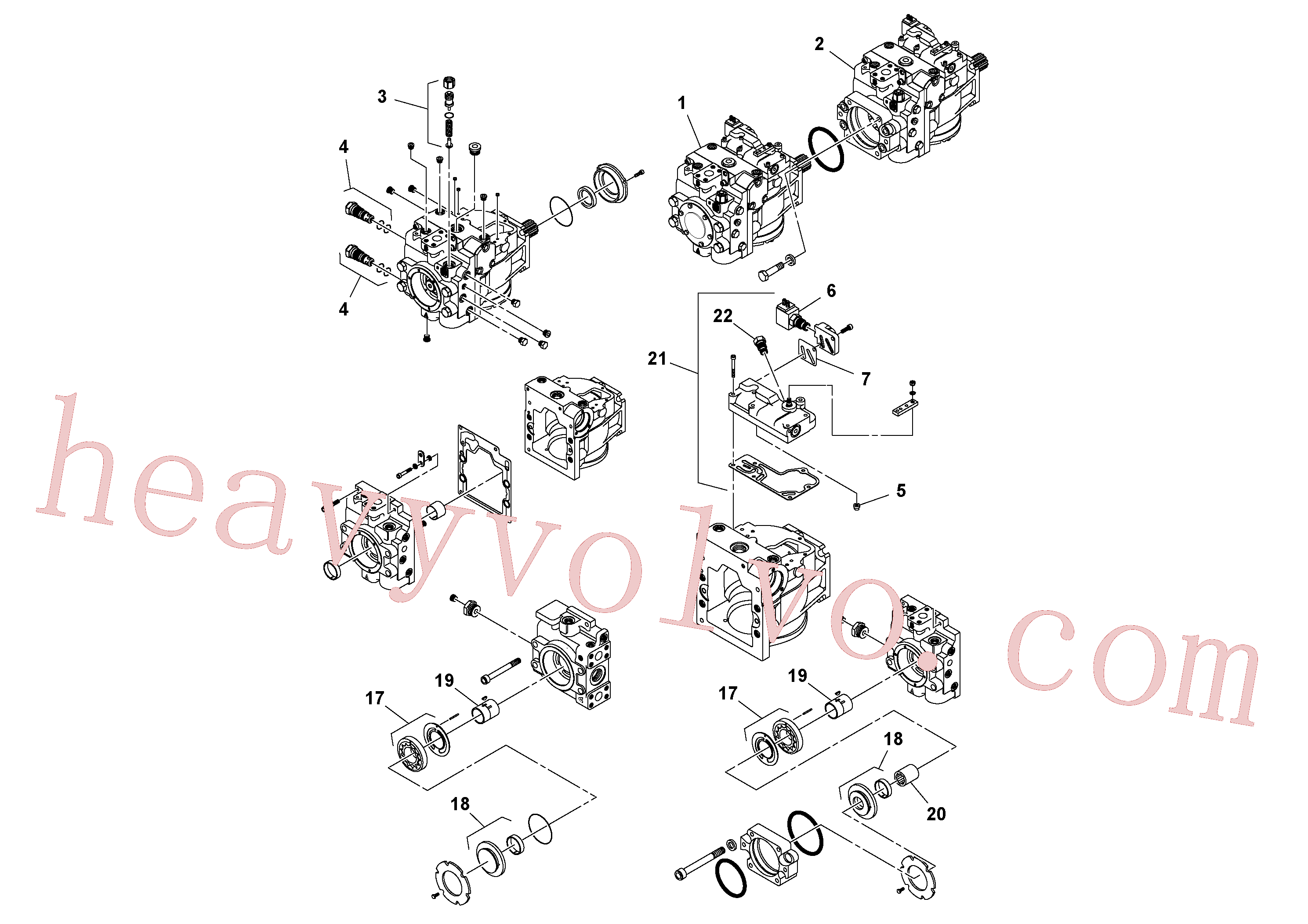 RM13790977 Shaft for Volvo Excavator spare