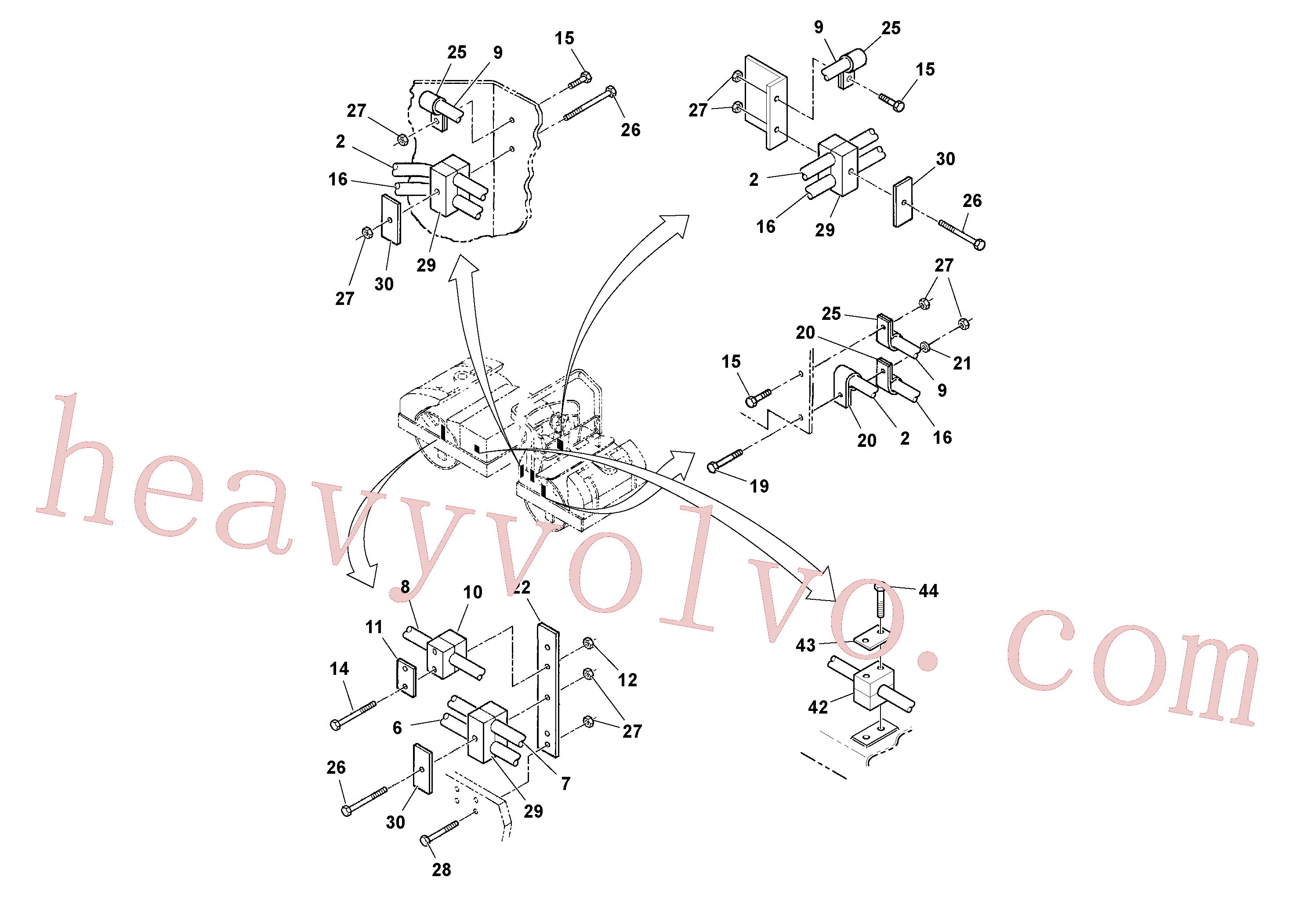 RM43901685 Hose assembly for Volvo Excavator spare
