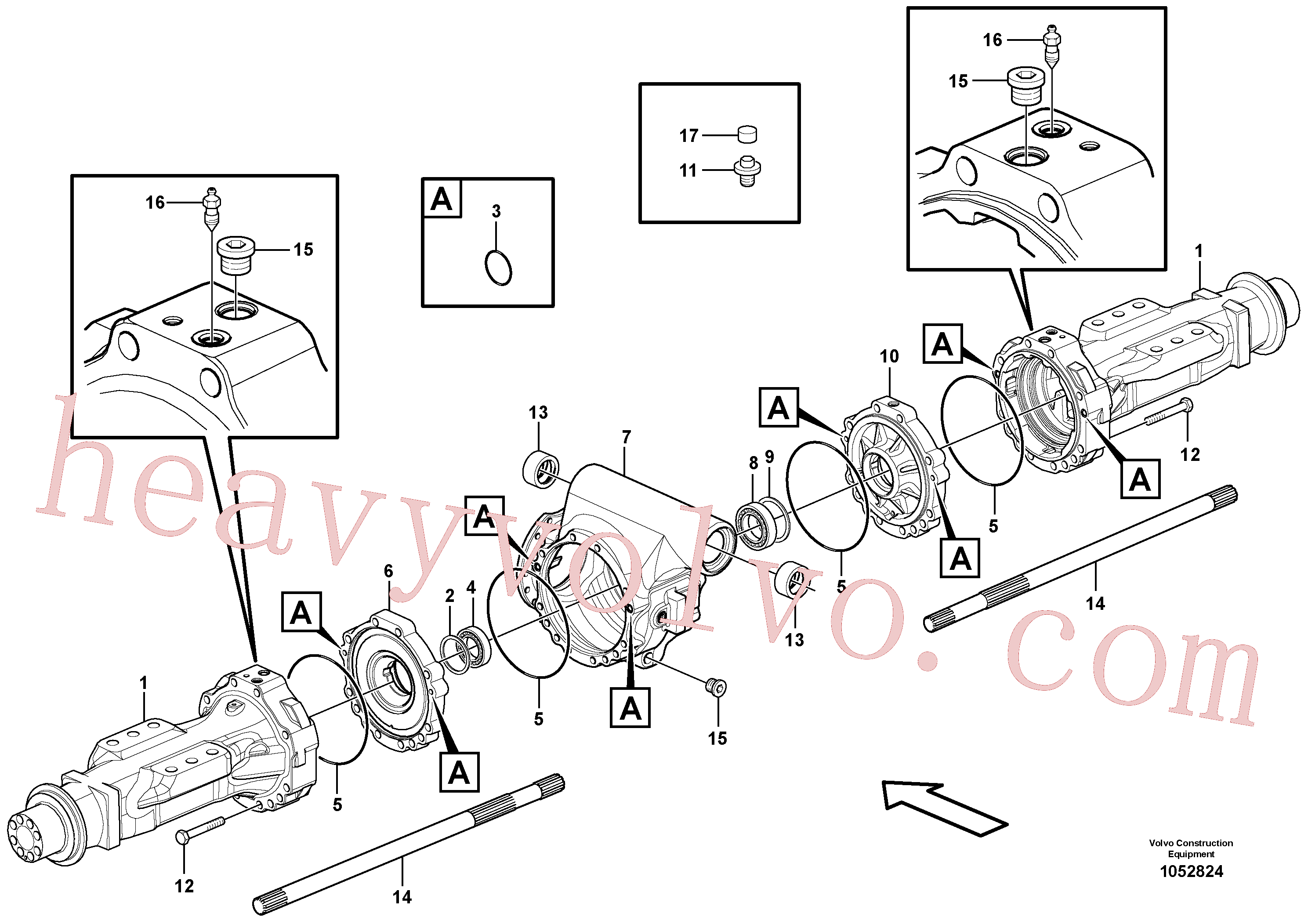 VOE4881469 Bleeder nipple for Volvo Excavator spare