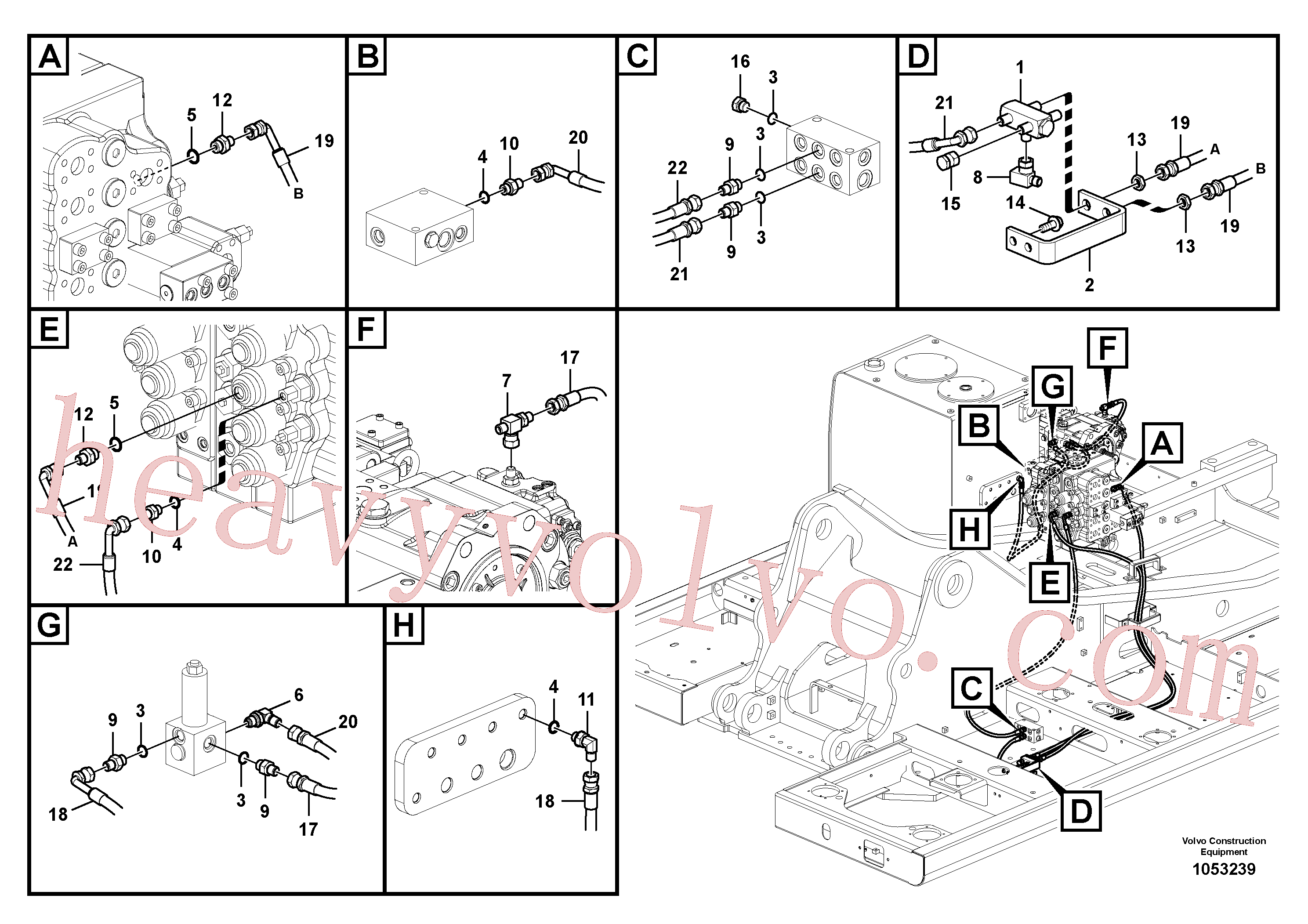 VOE14577570 Elbow for Volvo Excavator spare