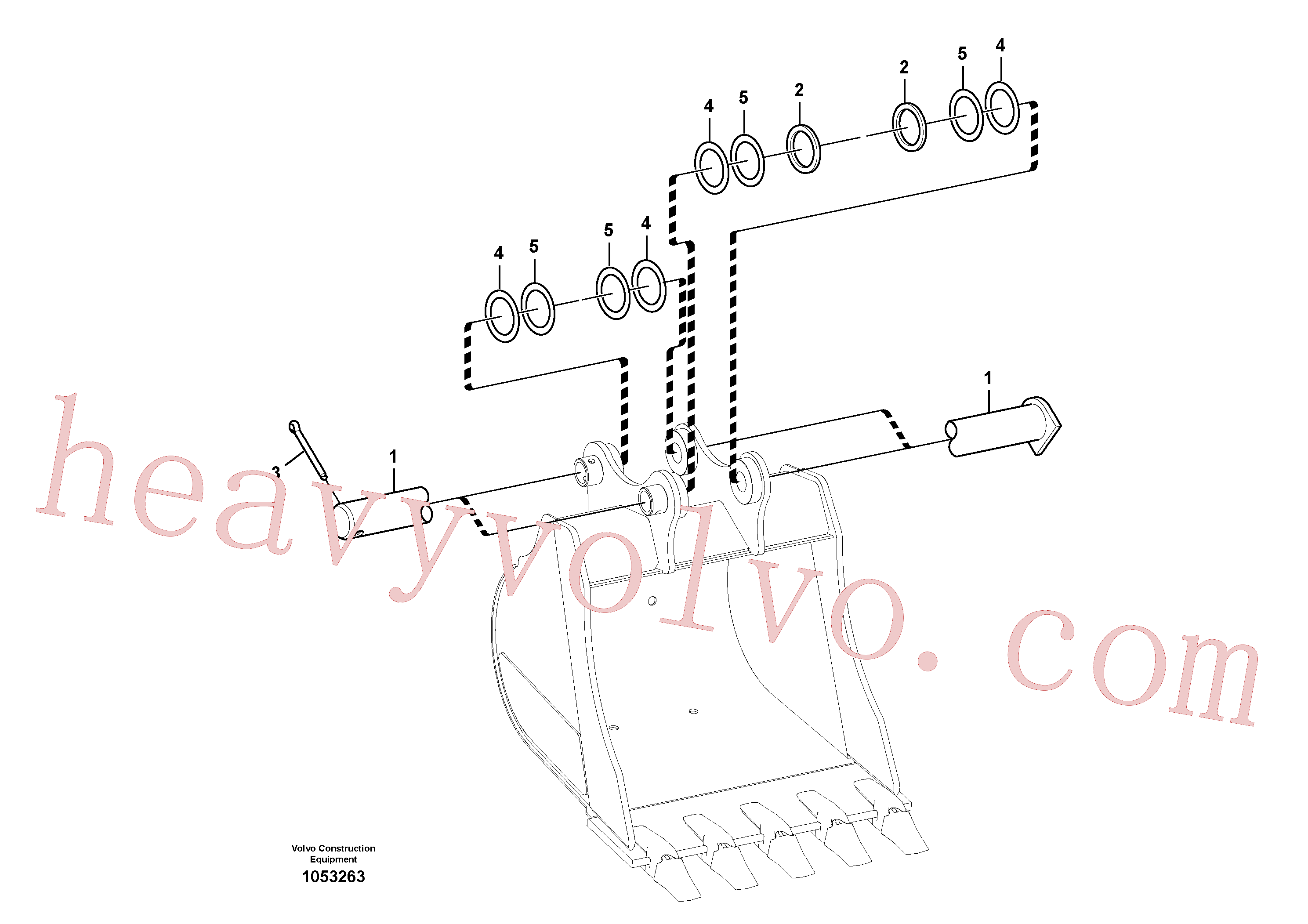 SA1171-30590 Shim for Volvo Excavator Parts