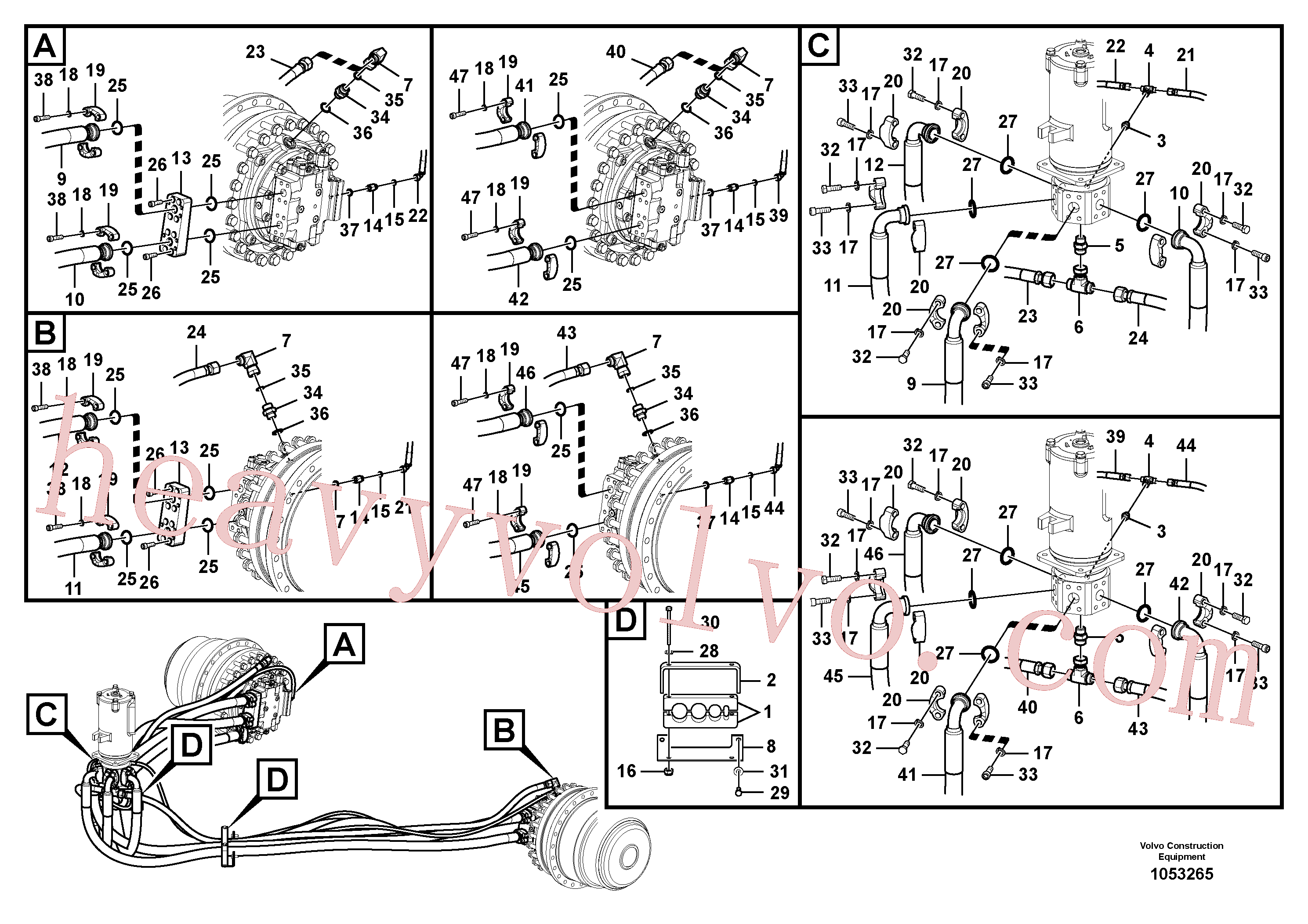 Volvo excavator part VOE13944938 Screw, Hex. socket screw for sale