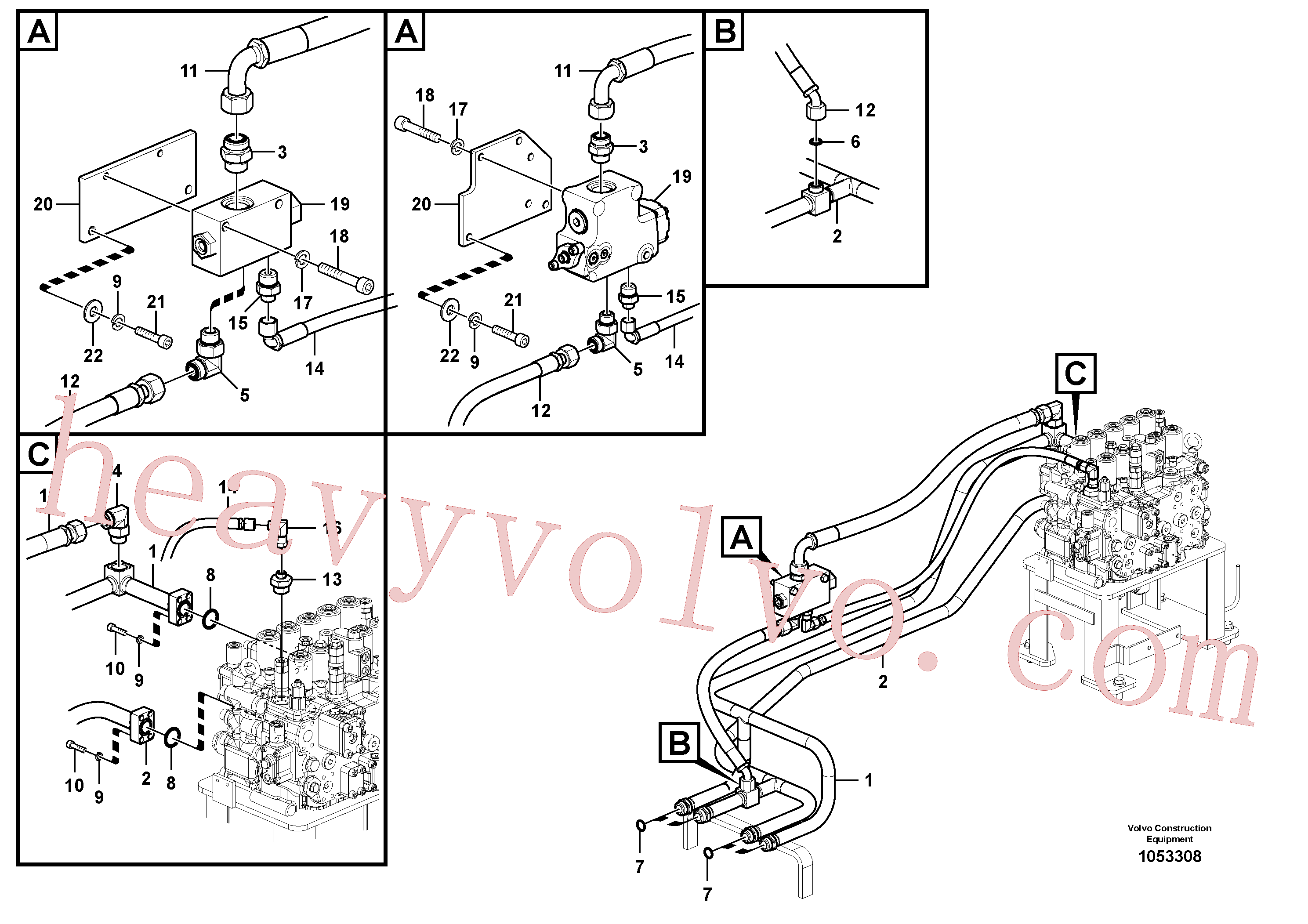 China Made VOE14574574 Valve parts for Volvo Excavator