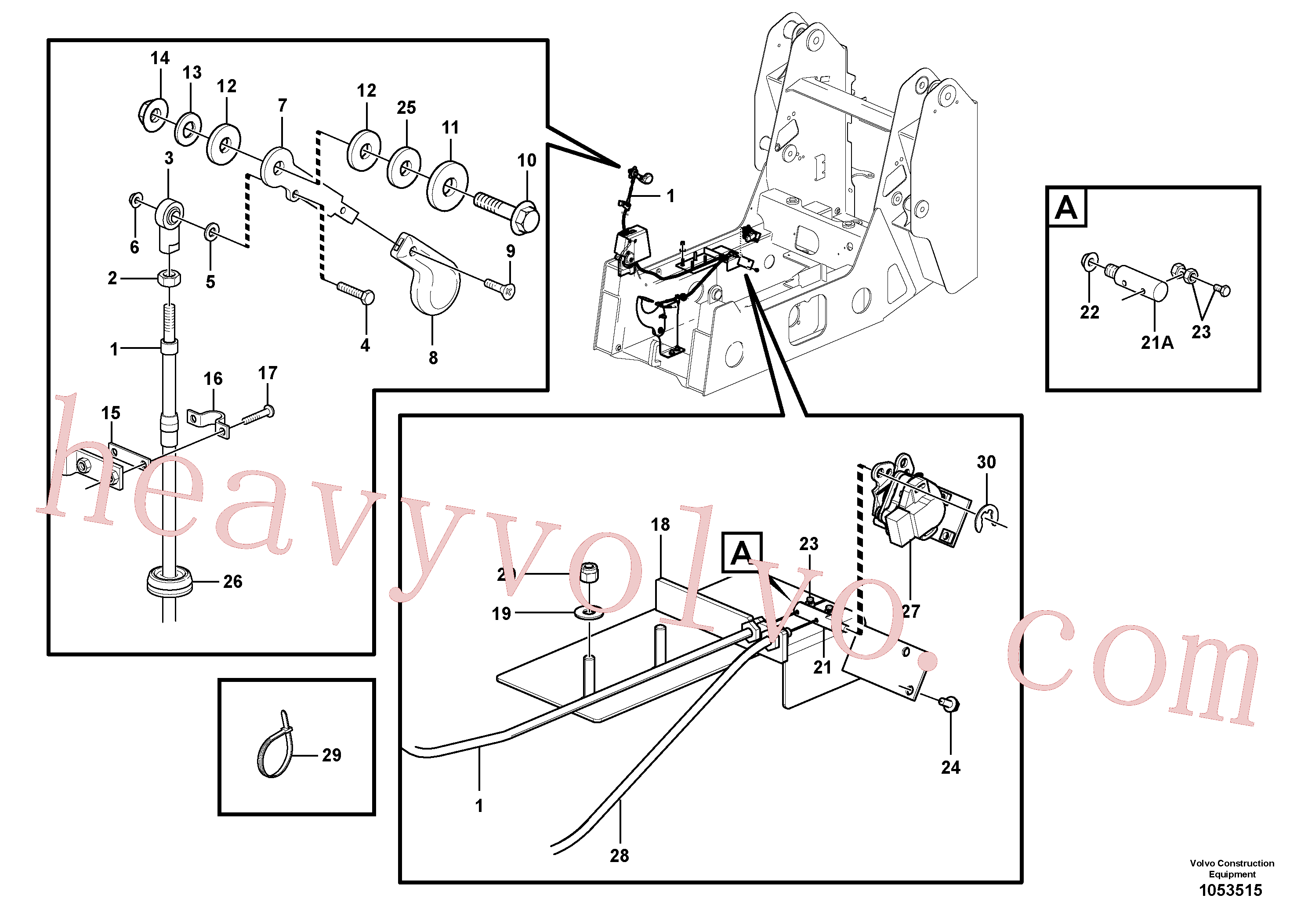 VOE996061 Flange screw for Volvo Excavator spare