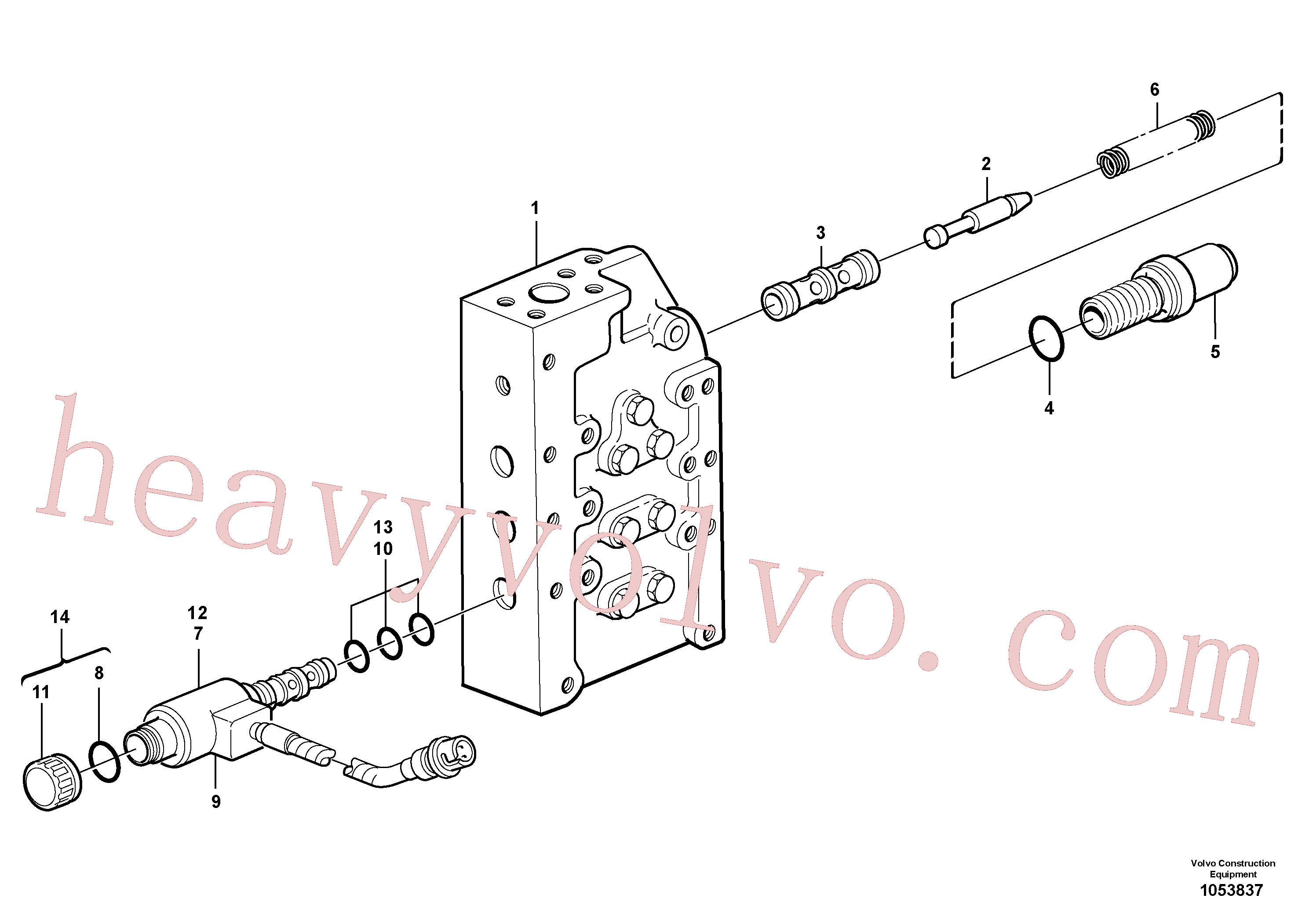 China Made VOE11144019 Solenoid valve parts for Volvo Excavator