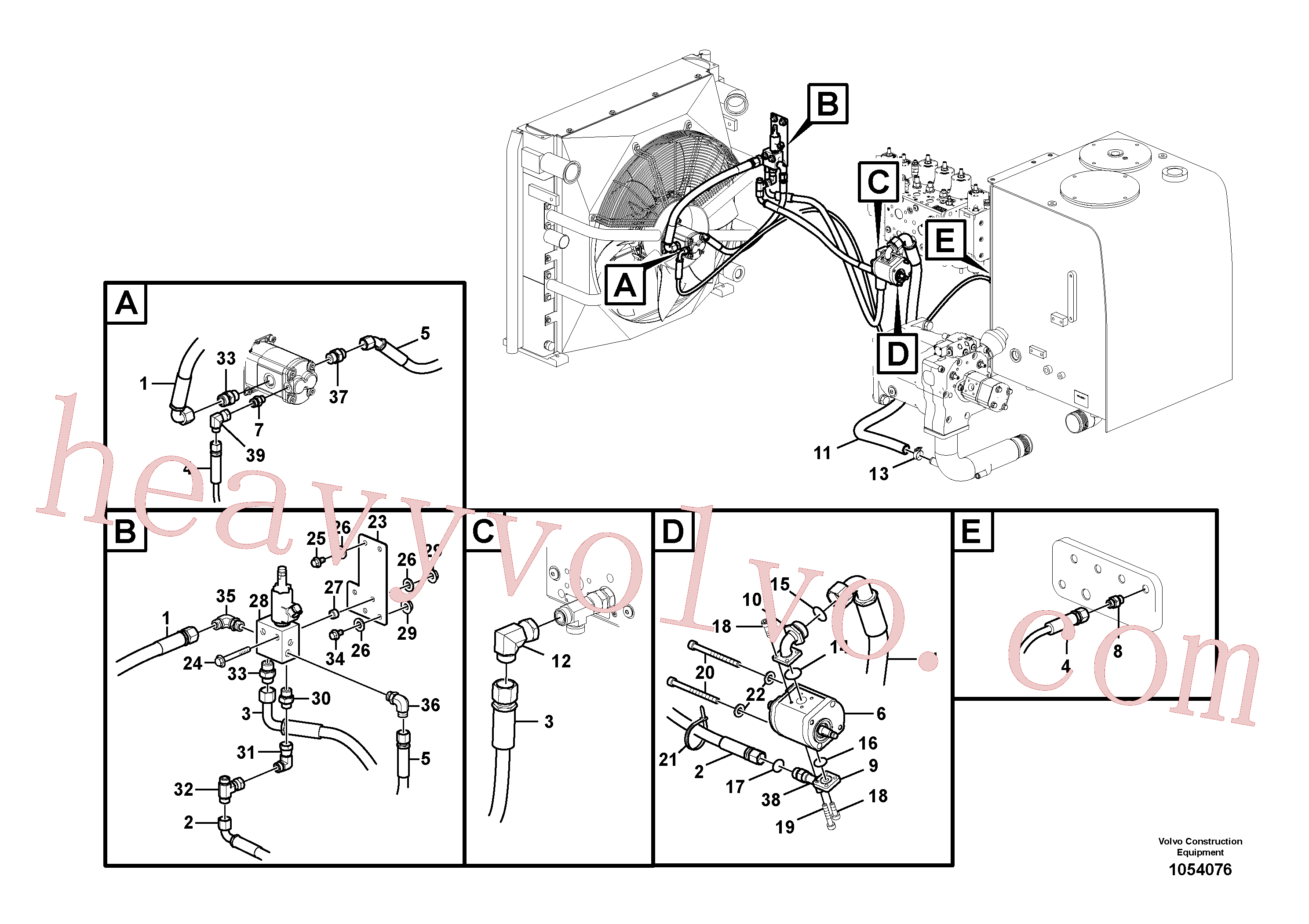 Volvo excavator part VOE14388438 Valve for sale