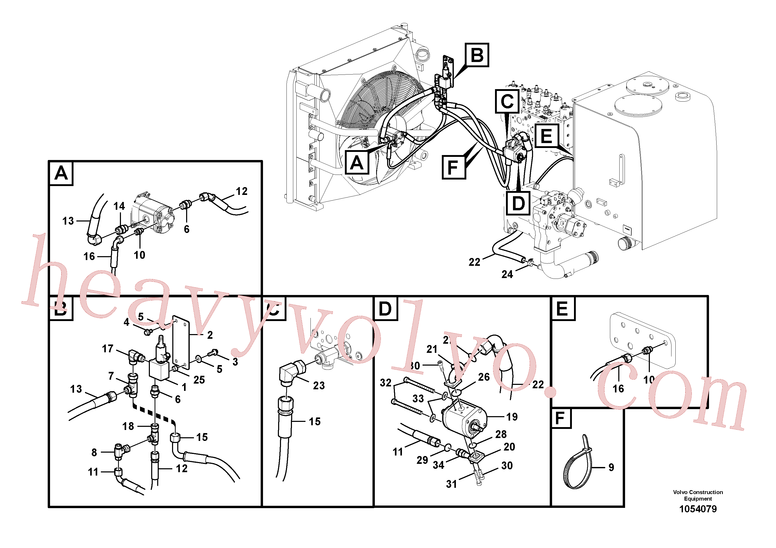 VOE14572729 Coil for Volvo Excavator Parts