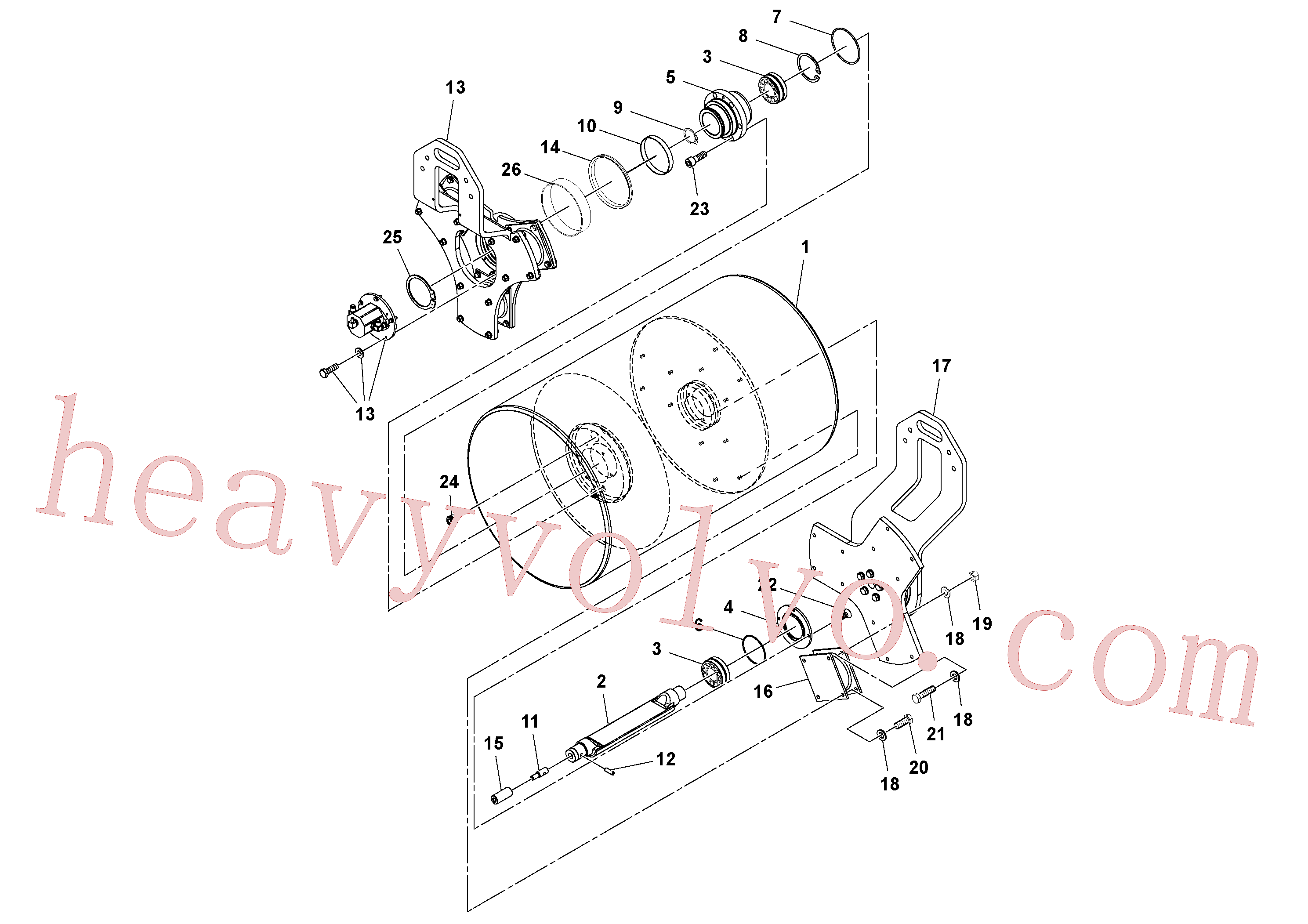 RM96702857 Hexagon nut for Volvo Excavator Parts