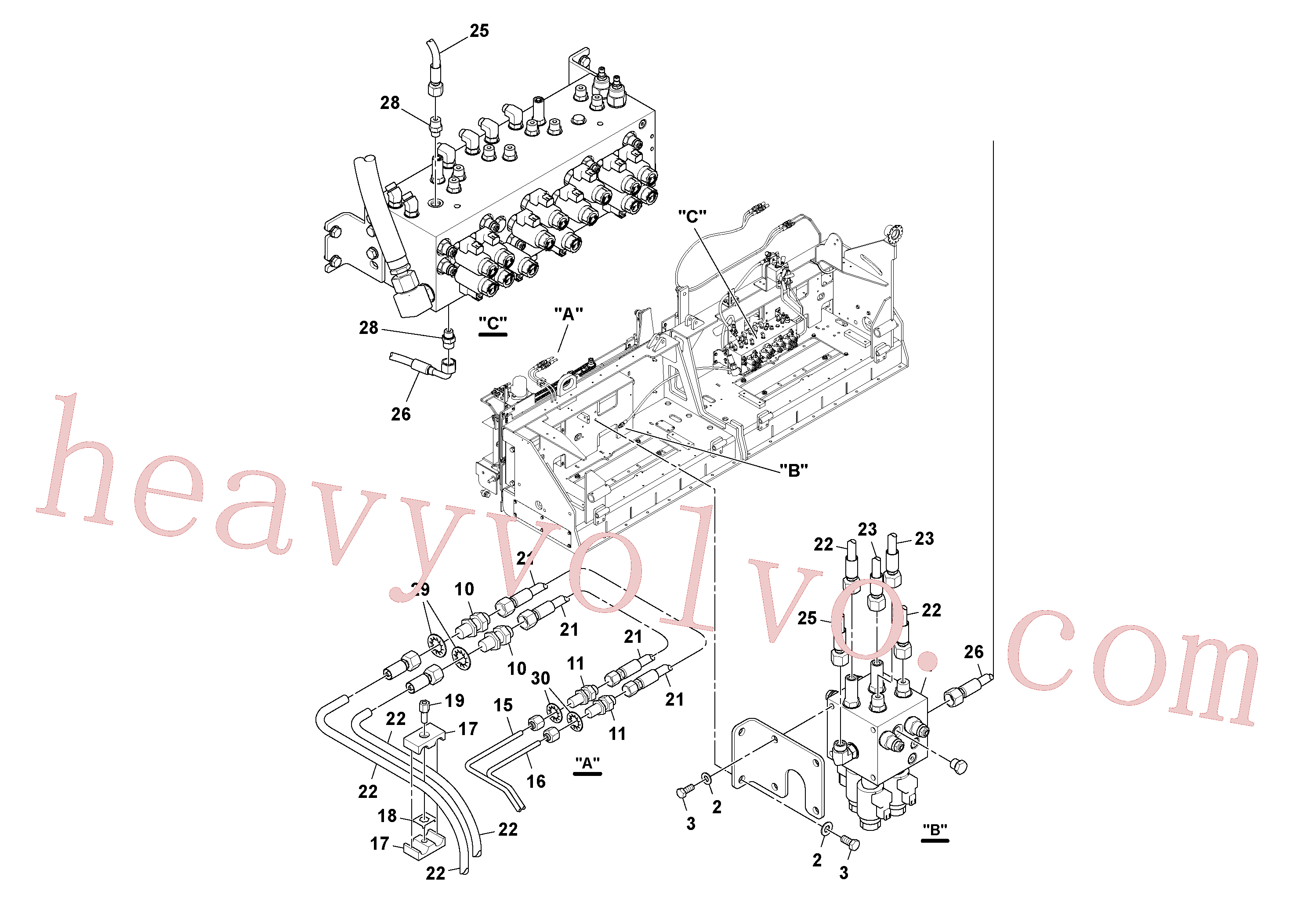 RM20188645 Bolt for Volvo Excavator spare