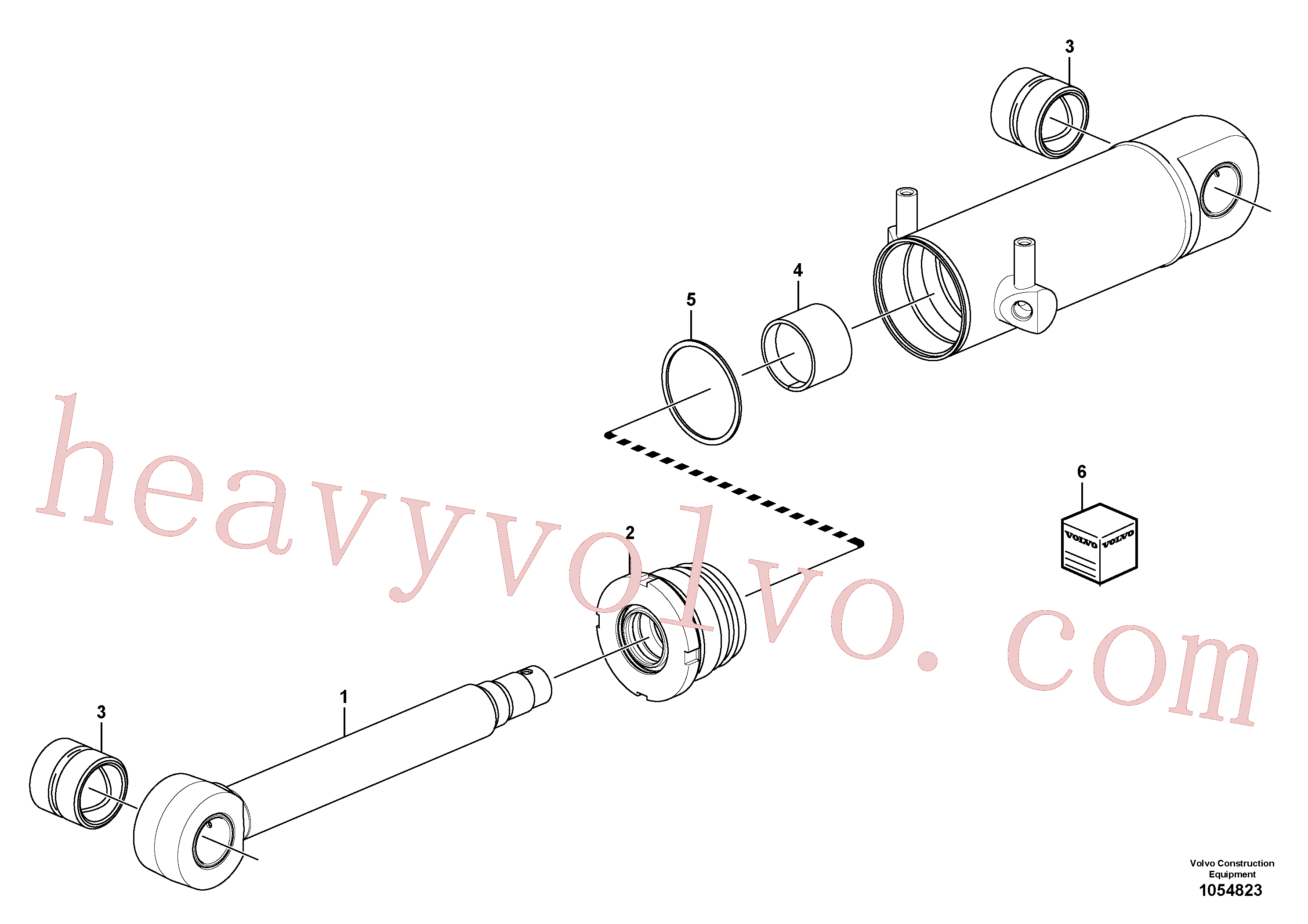 Volvo excavator part VOE15157665 Piston rod for sale