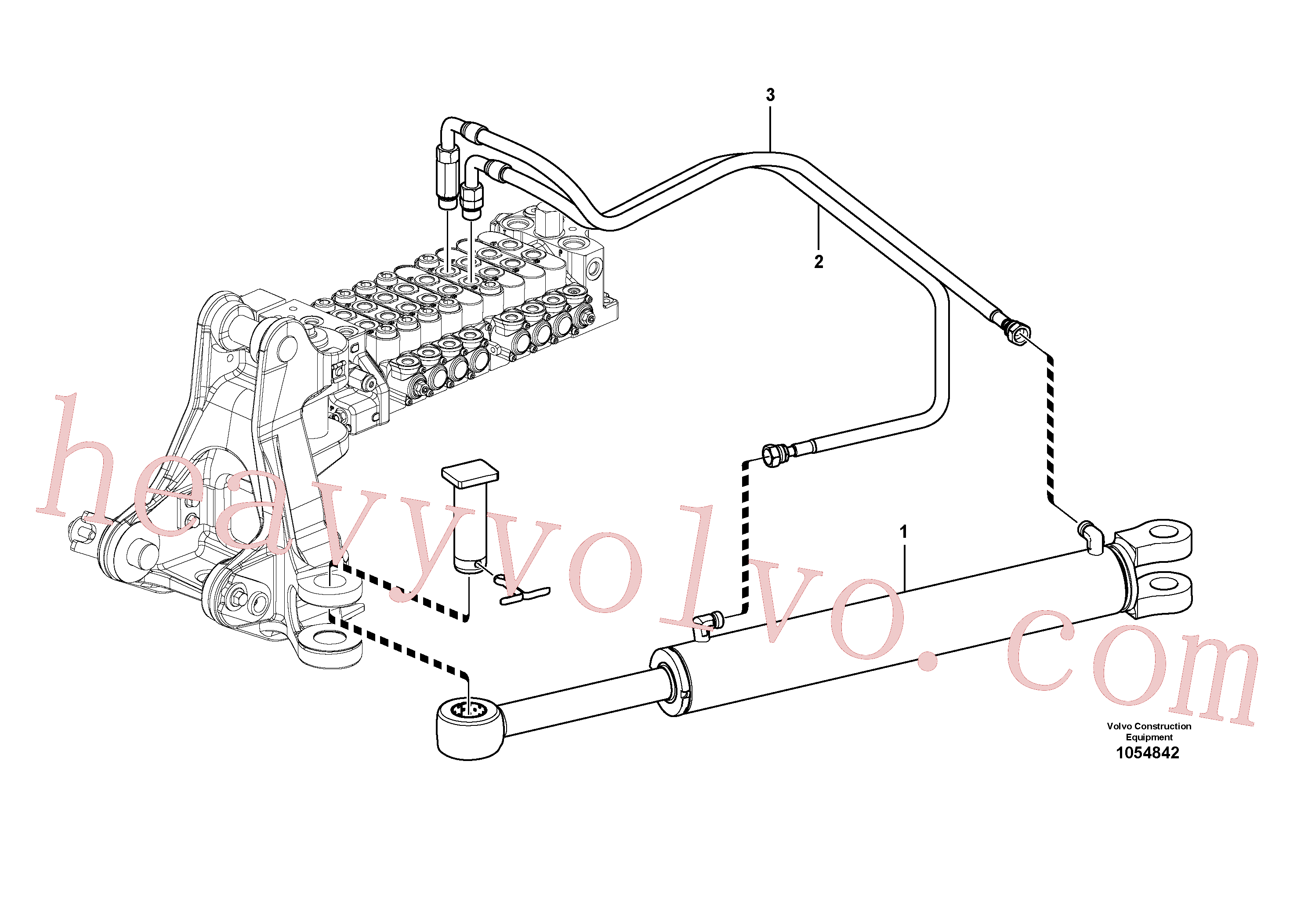 VOE15618744 Hydraulic cylinder for Volvo Excavator Parts