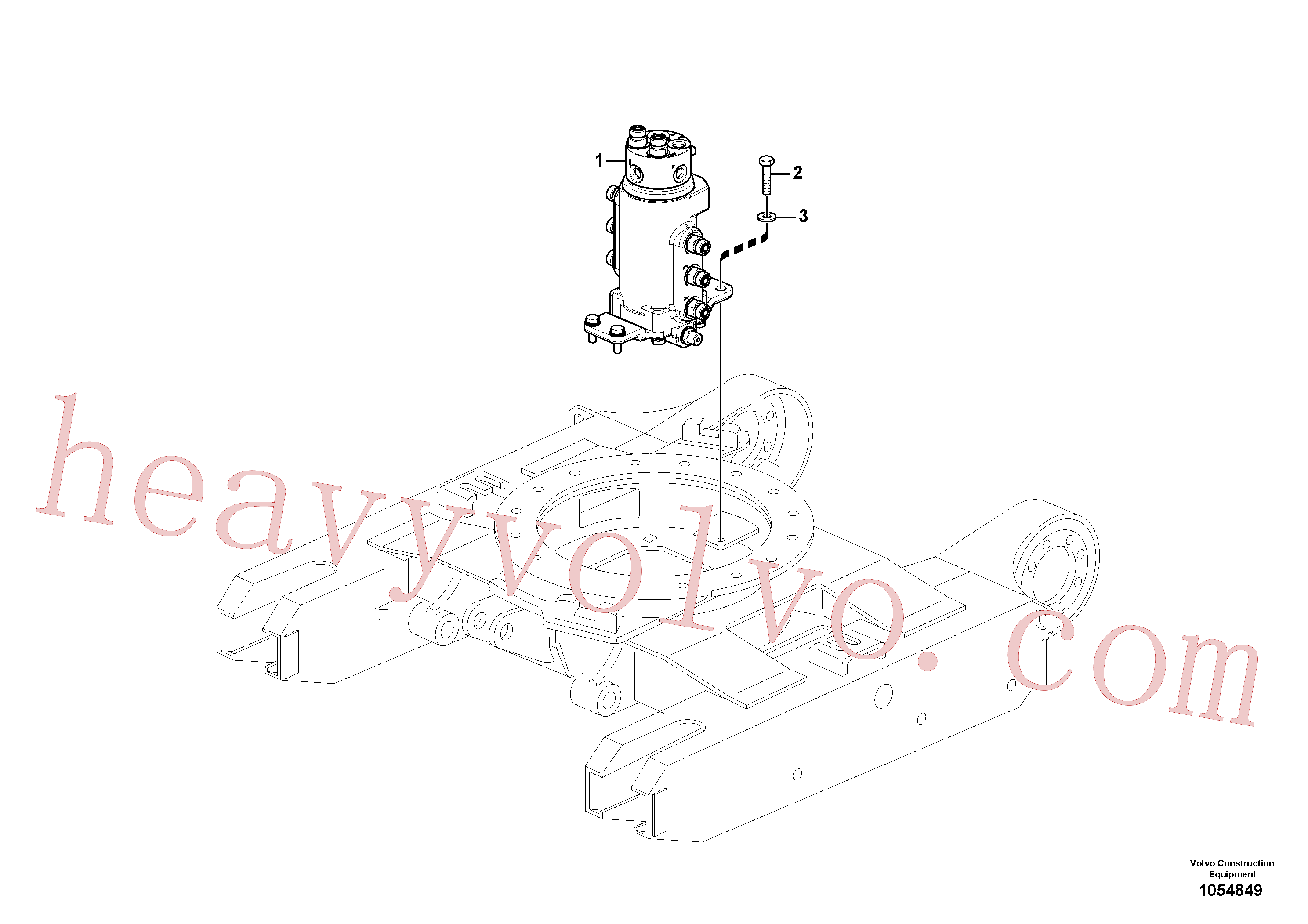 VOE15611617 for Volvo Swivel joint equipment(1054849 assembly)