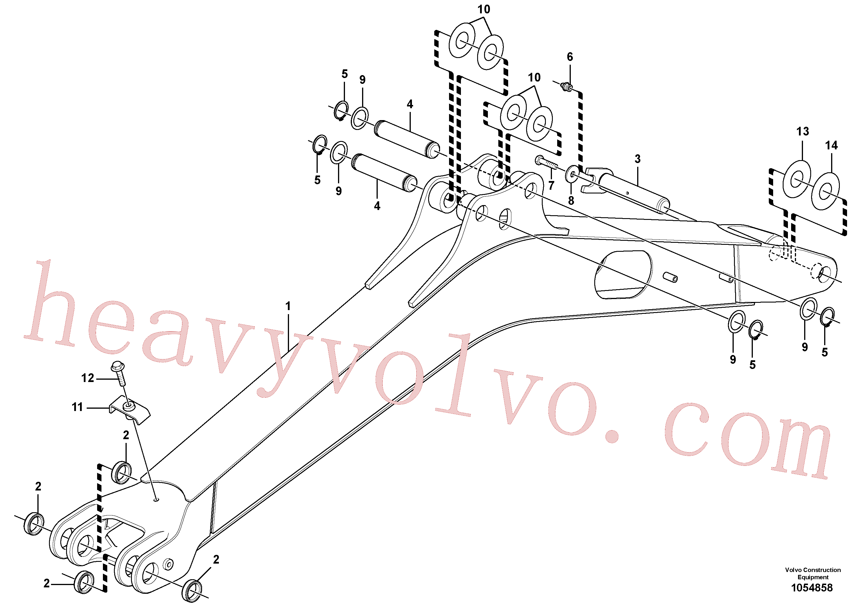 China Made VOE969986 Flange screw parts for Volvo Excavator