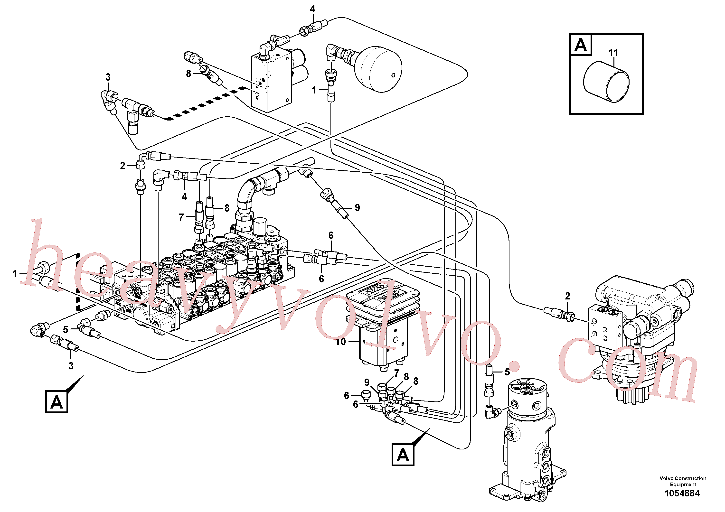 VOE936978 Hose assembly for Volvo Excavator Parts