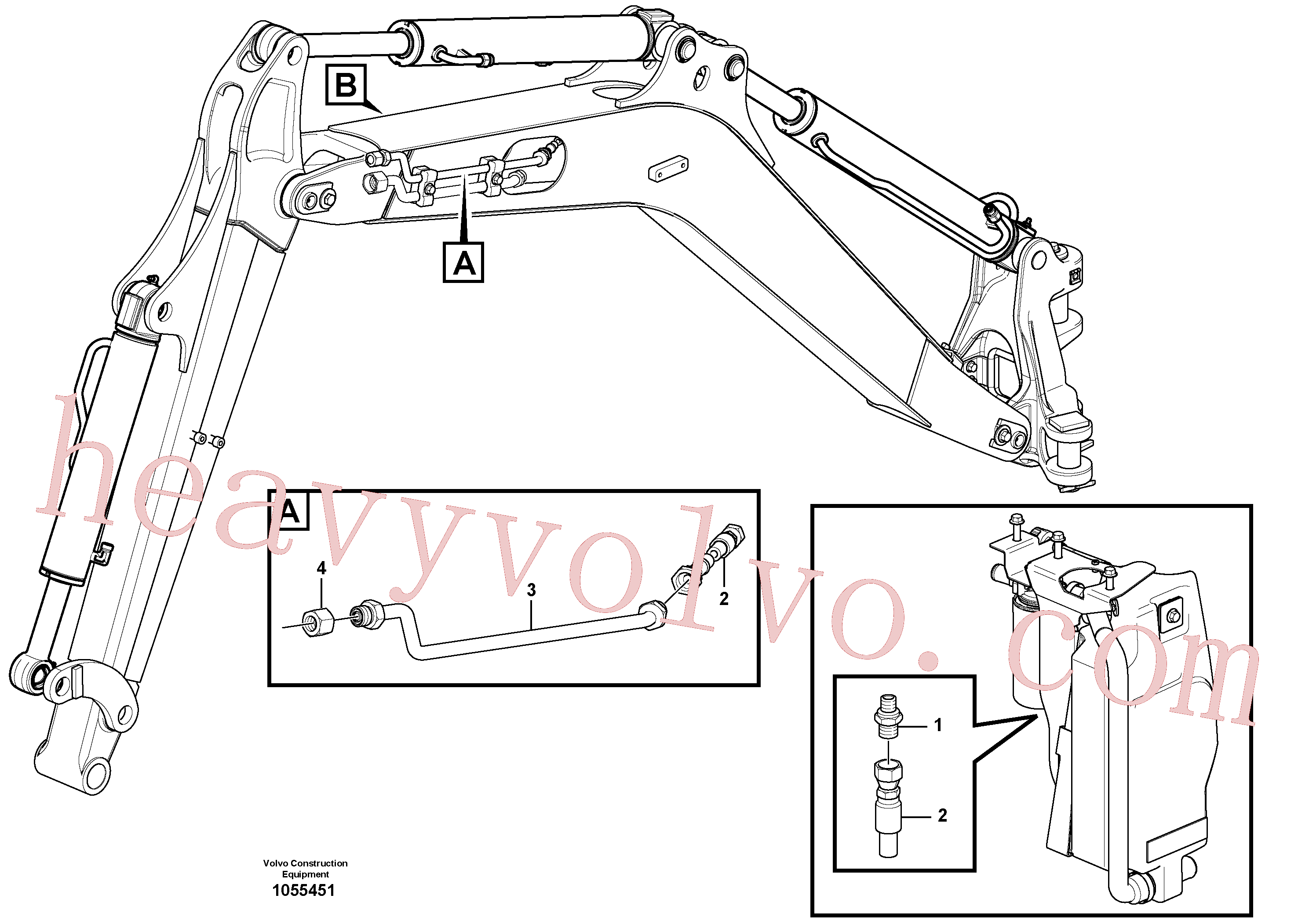 VOE15621696 Tube for Volvo Excavator spare