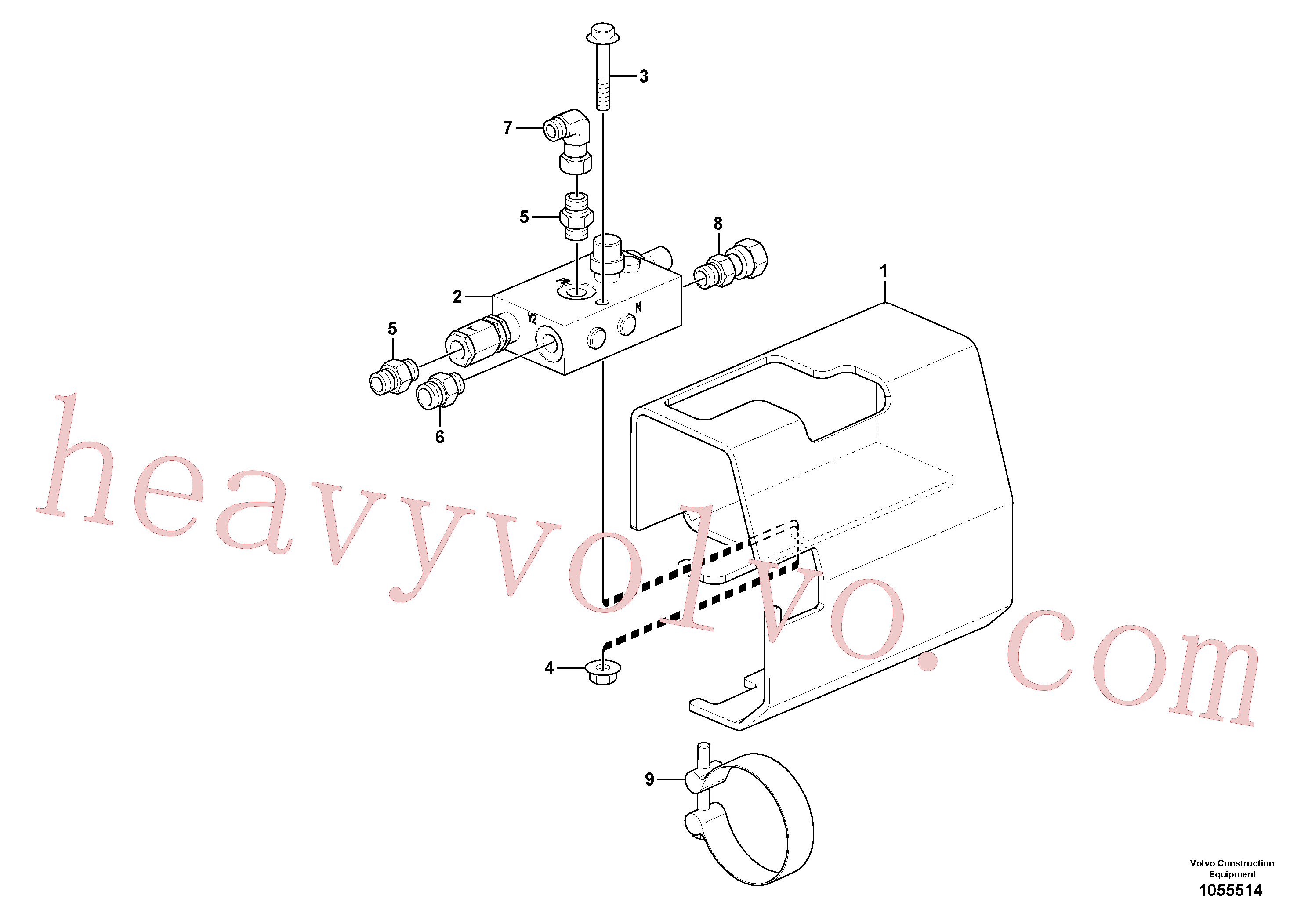 VOE11804502 Hose clamp for Volvo Excavator spare