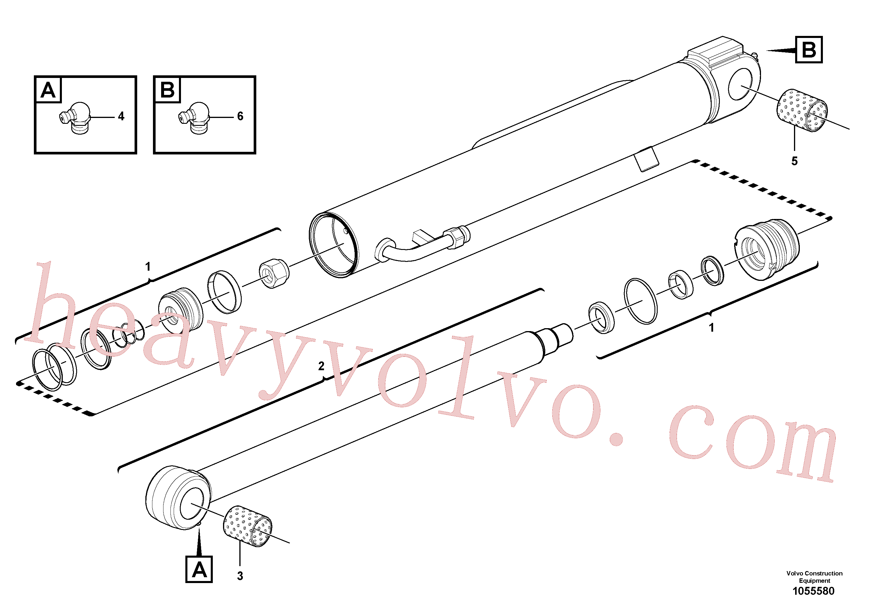 China Made VOE15163230 Rod parts for Volvo Excavator