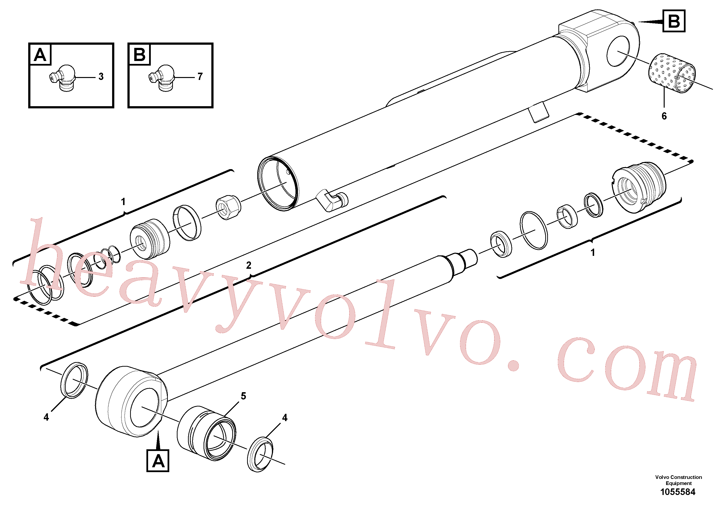 VOE15163209 Bushing for Volvo Excavator Parts